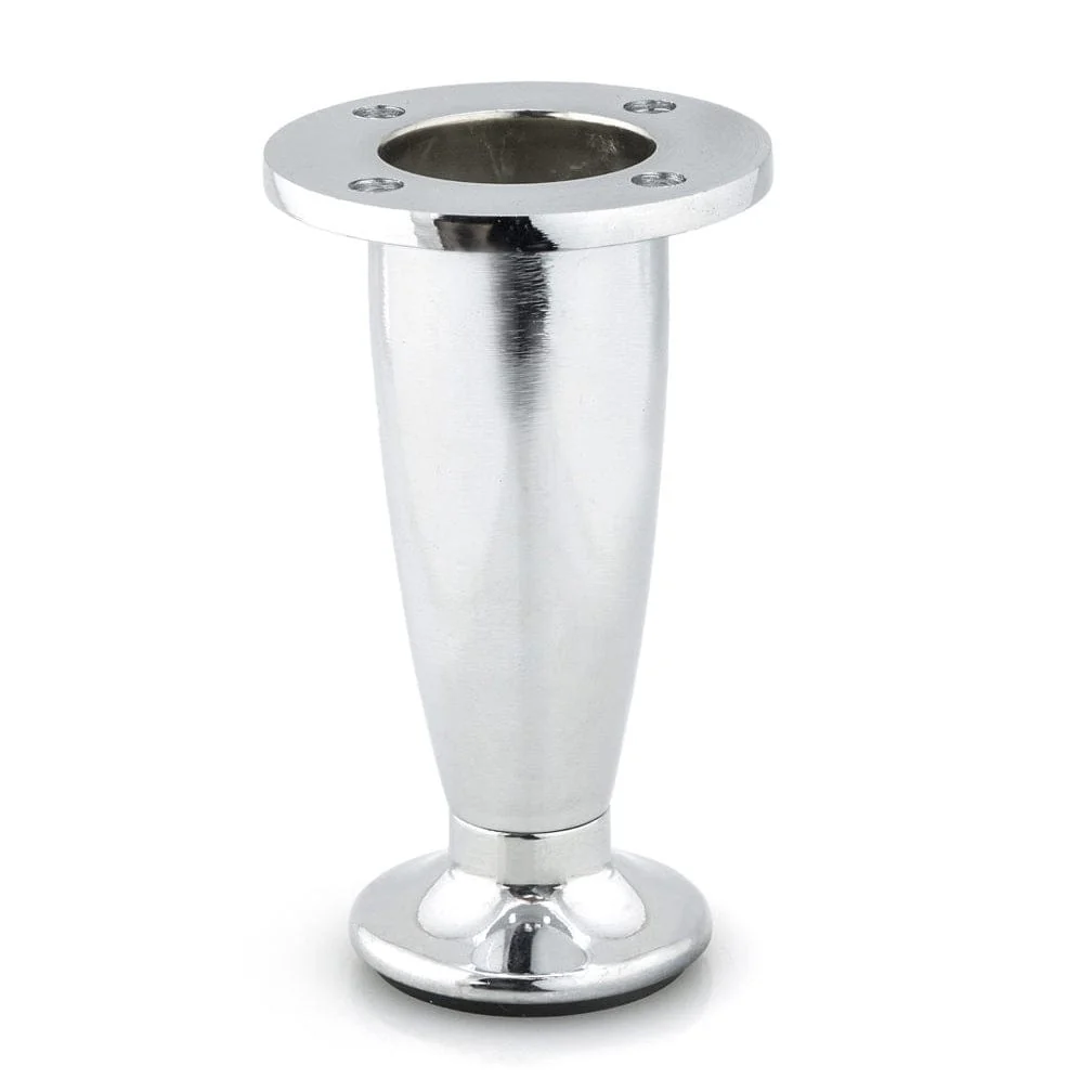 5-29/32″ (150 mm) Adjustable Contemporary Furniture Leg Chrome