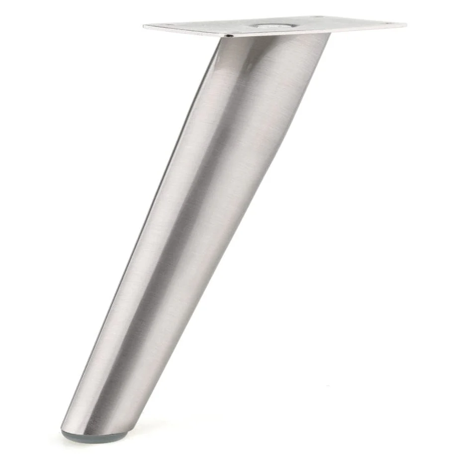5-29/32″ (150 mm) Contemporary Furniture Leg Brushed Nickel