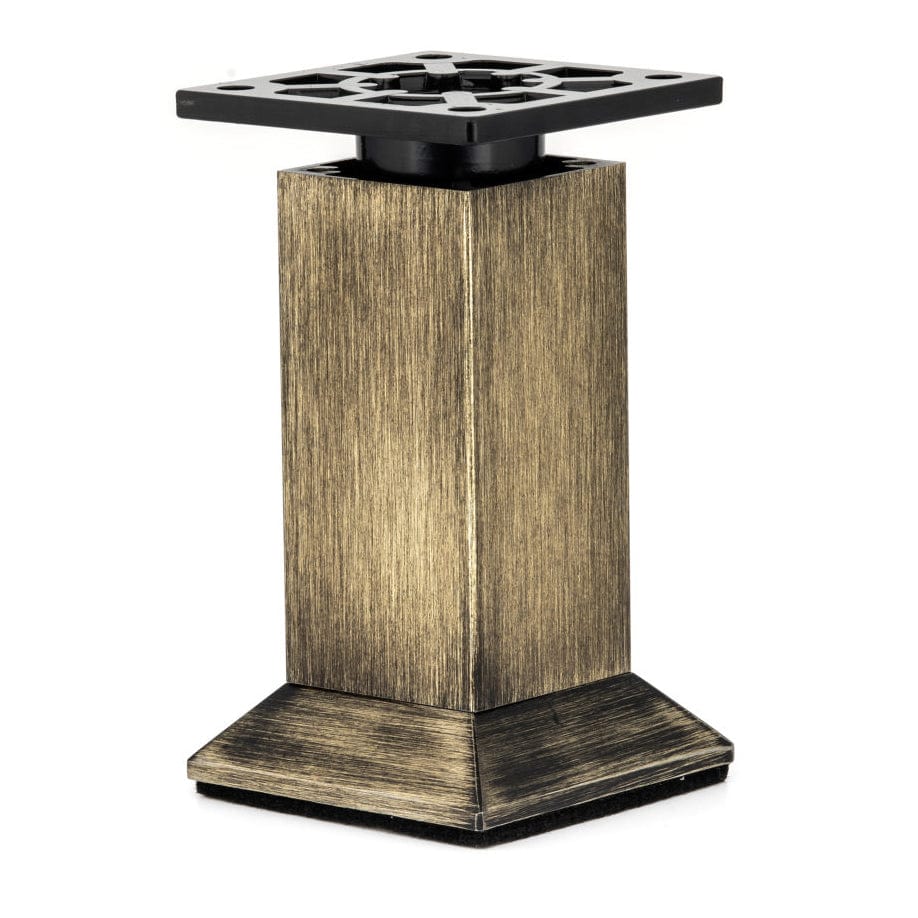 5-29/32″ (150 mm)  Vintage Adjustable Square Legs Rustic Brass