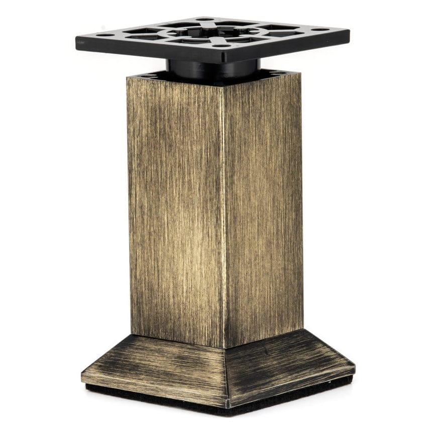 9-27/32″ (250 mm) Vintage Adjustable Round Leg Rustic Brass