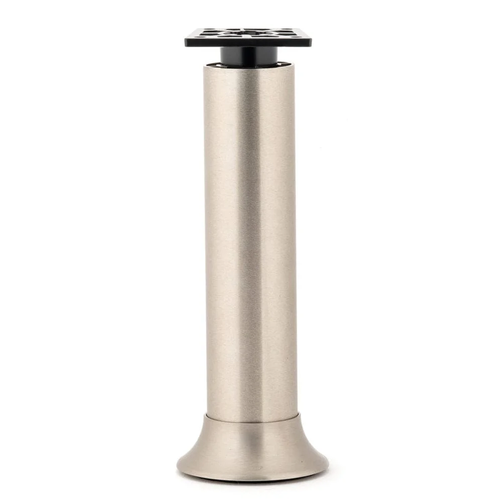 7-7/8" (200 mm) Vintage Adjustable Round Leg Stainless Steel - Image 1