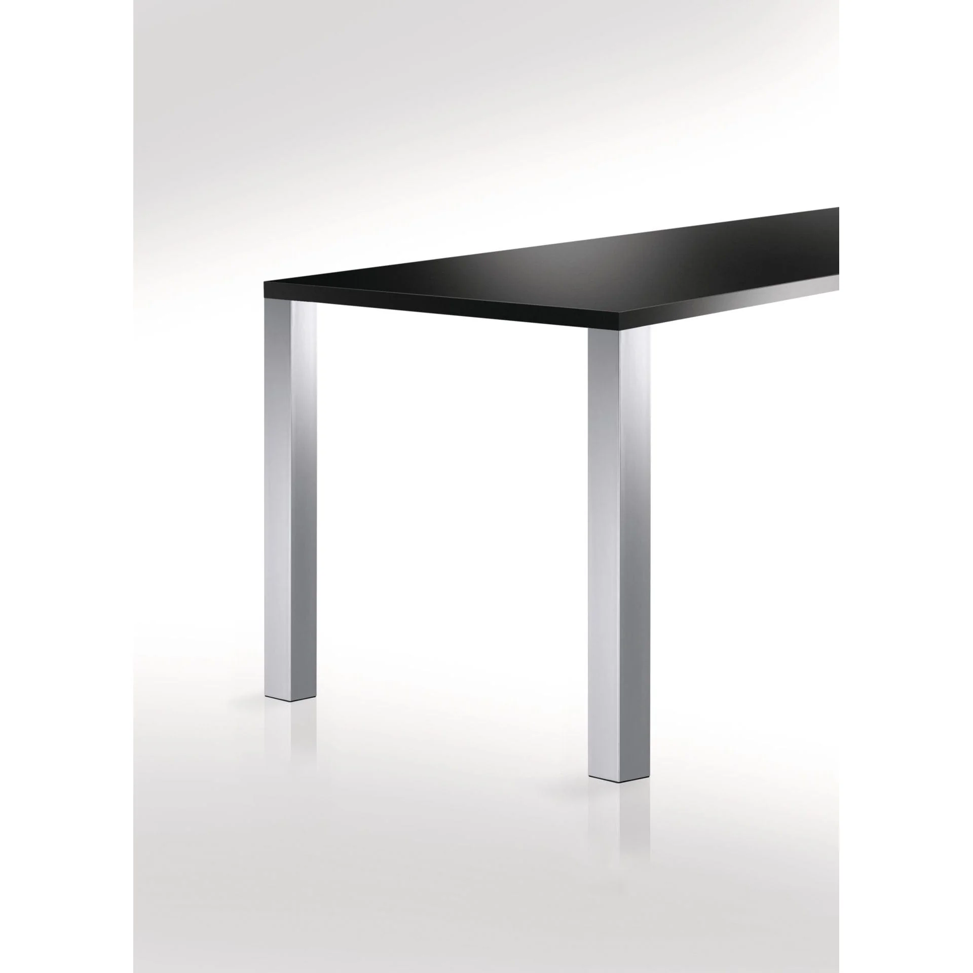 34-1/4" (870 mm) Adjustable Square Leg Stainless Steel - Image 2