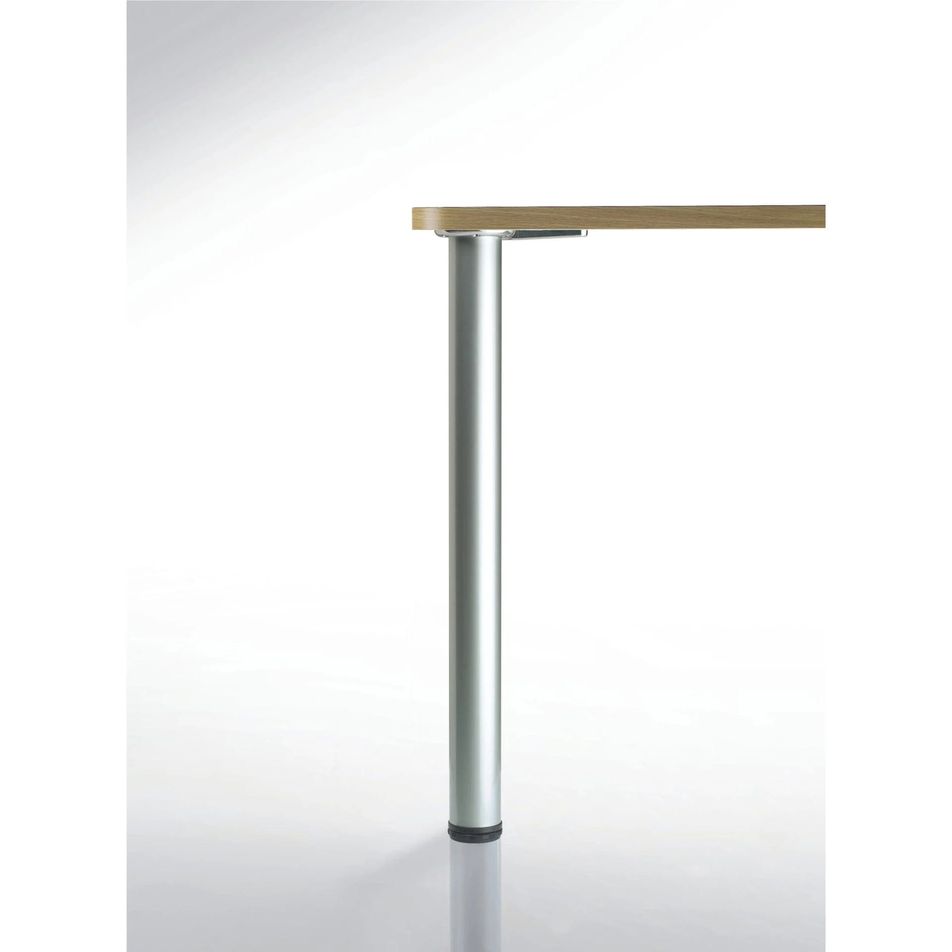 28" (710 mm) Adjustable Table Leg Brushed Nickel, 4 Pack - Image 2