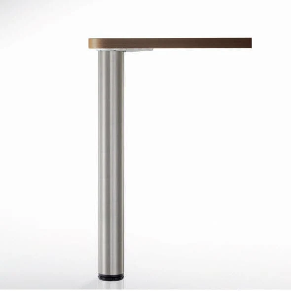 28″ (710 mm) Adjustable Table Leg Brushed Nickel