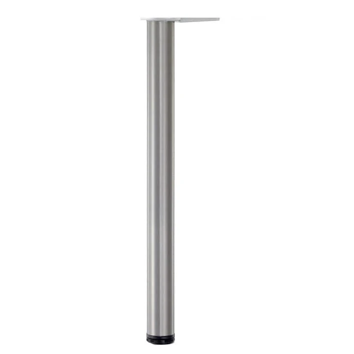 43-1/4″ (1100 mm) Adjustable Table Leg Brushed Nickel