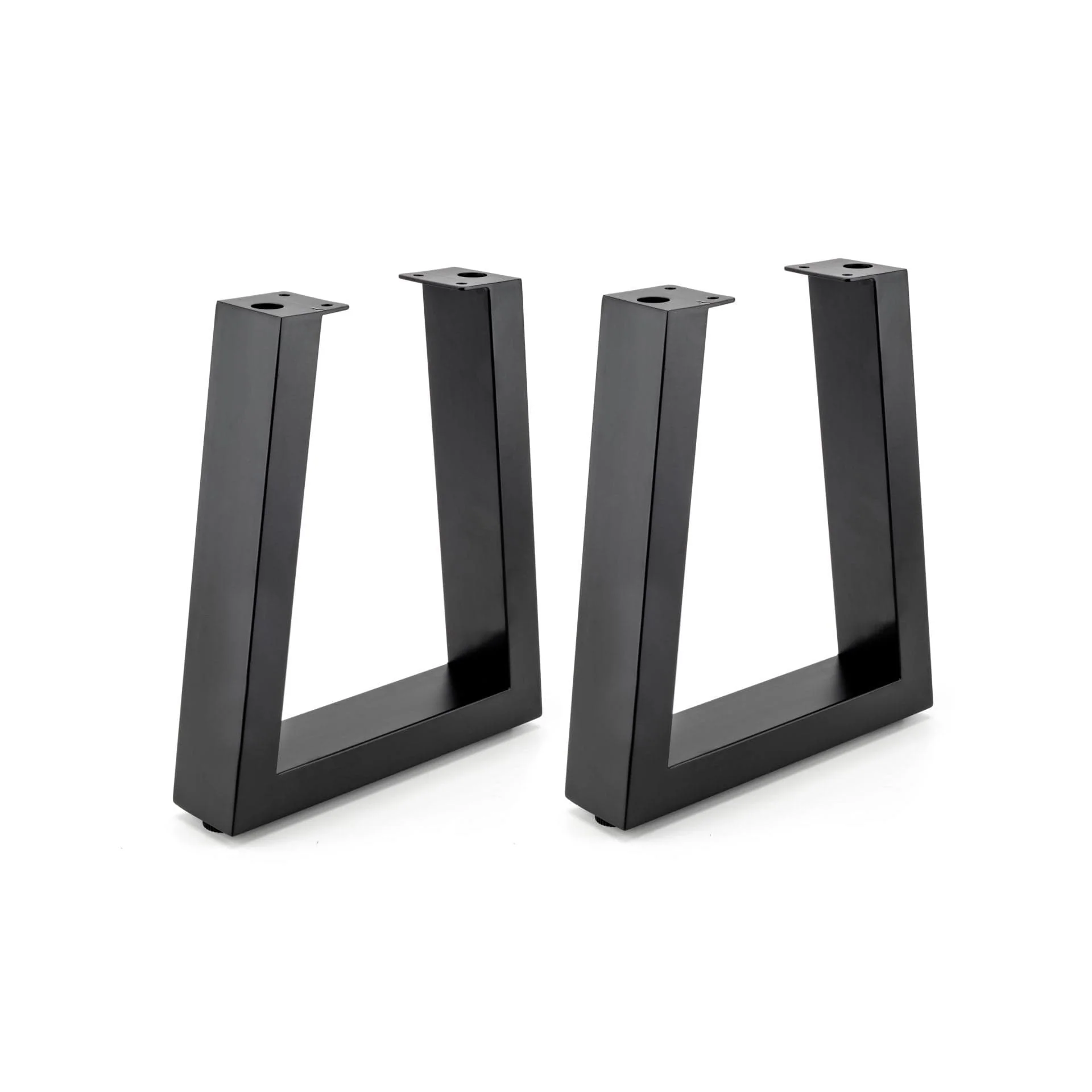16-1/8″ (410 mm) Adjustable Tapered Bench Legs Matte Black P, 1 Pair