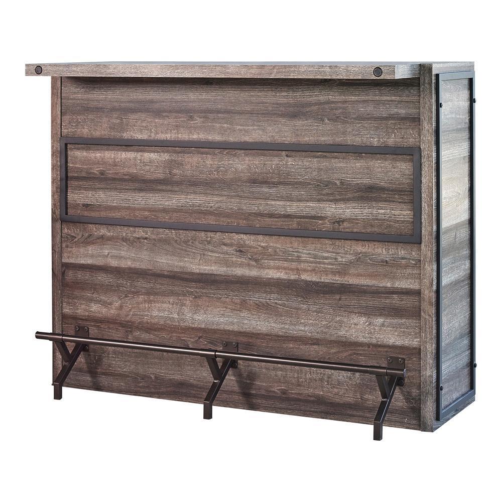 Joe 5 Shelf Bar Unit Aged Oak - Image 3