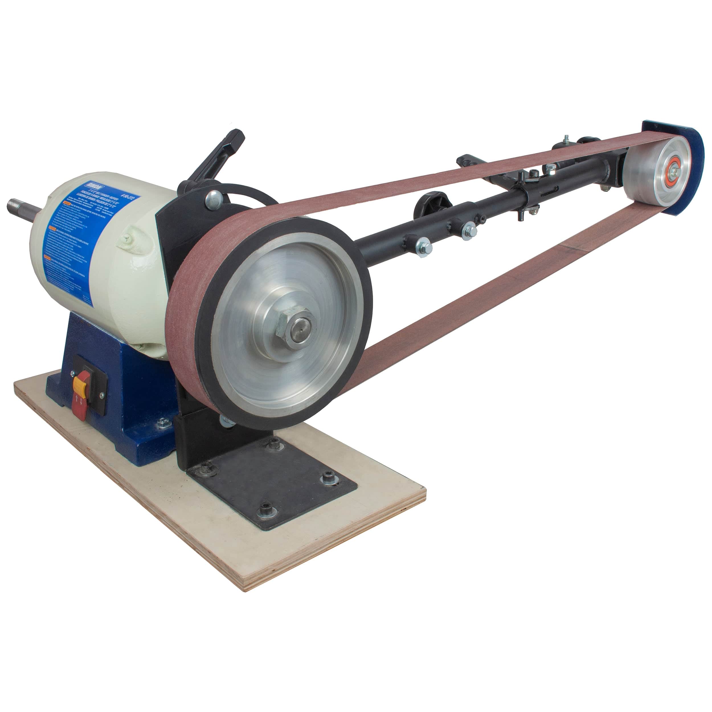 Belt Sander / Buffer - 2" x 72" - 1 HP with 1" x 8" Spindle - Image 1