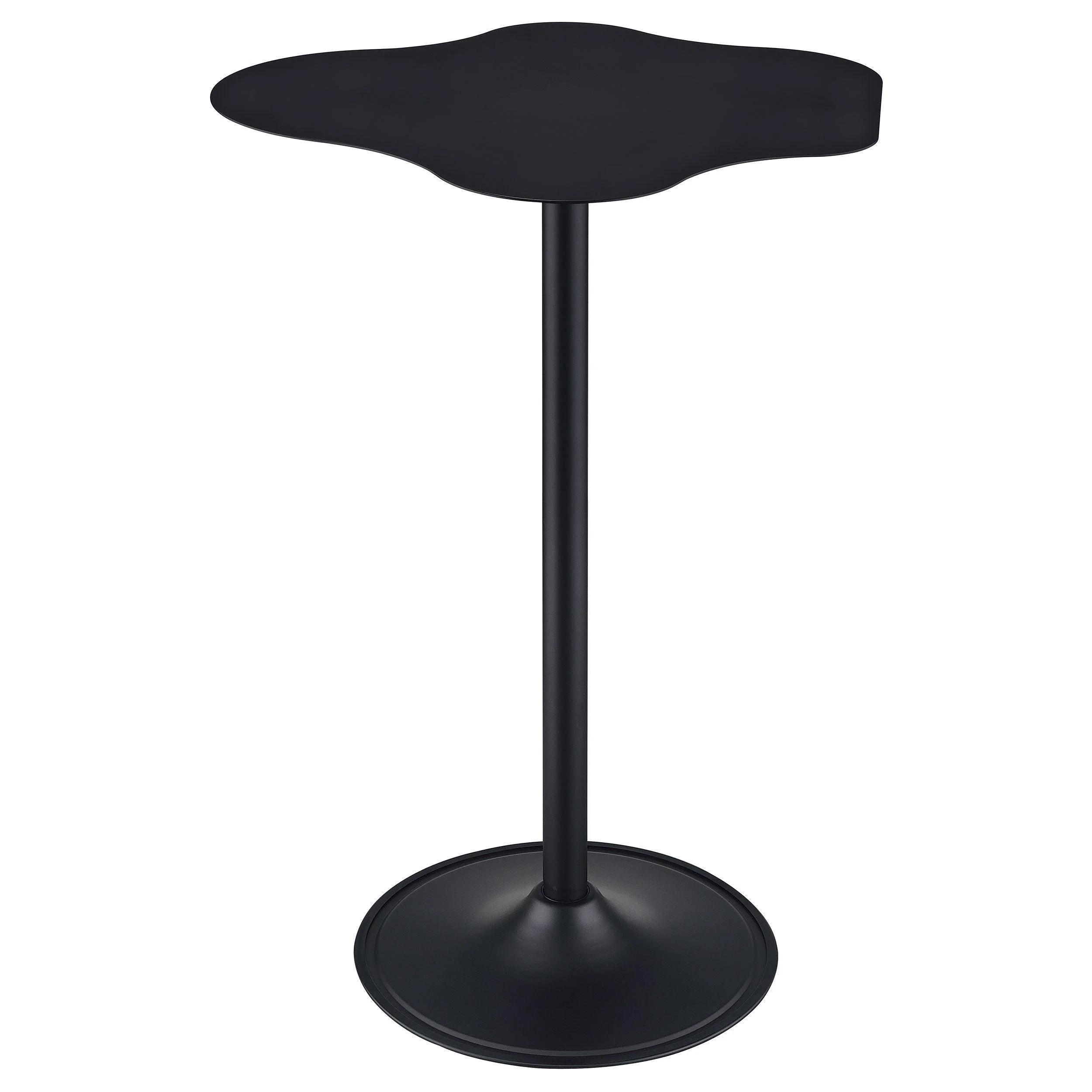 Keanu Curved 29-inch Cloud-Shaped Bistro Bar Table Black - Image 2