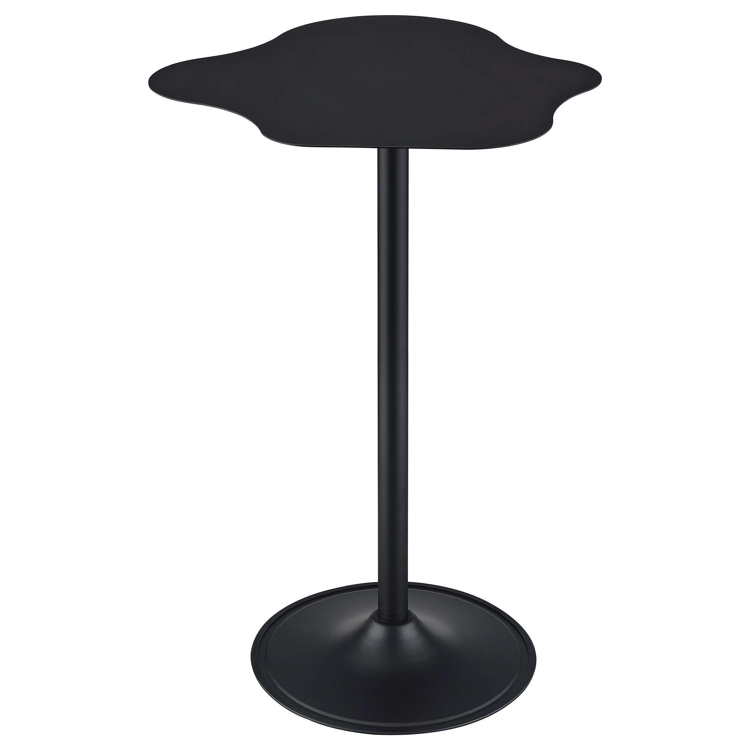 Keanu Curved 29-inch Cloud-Shaped Bistro Bar Table Black - Image 3