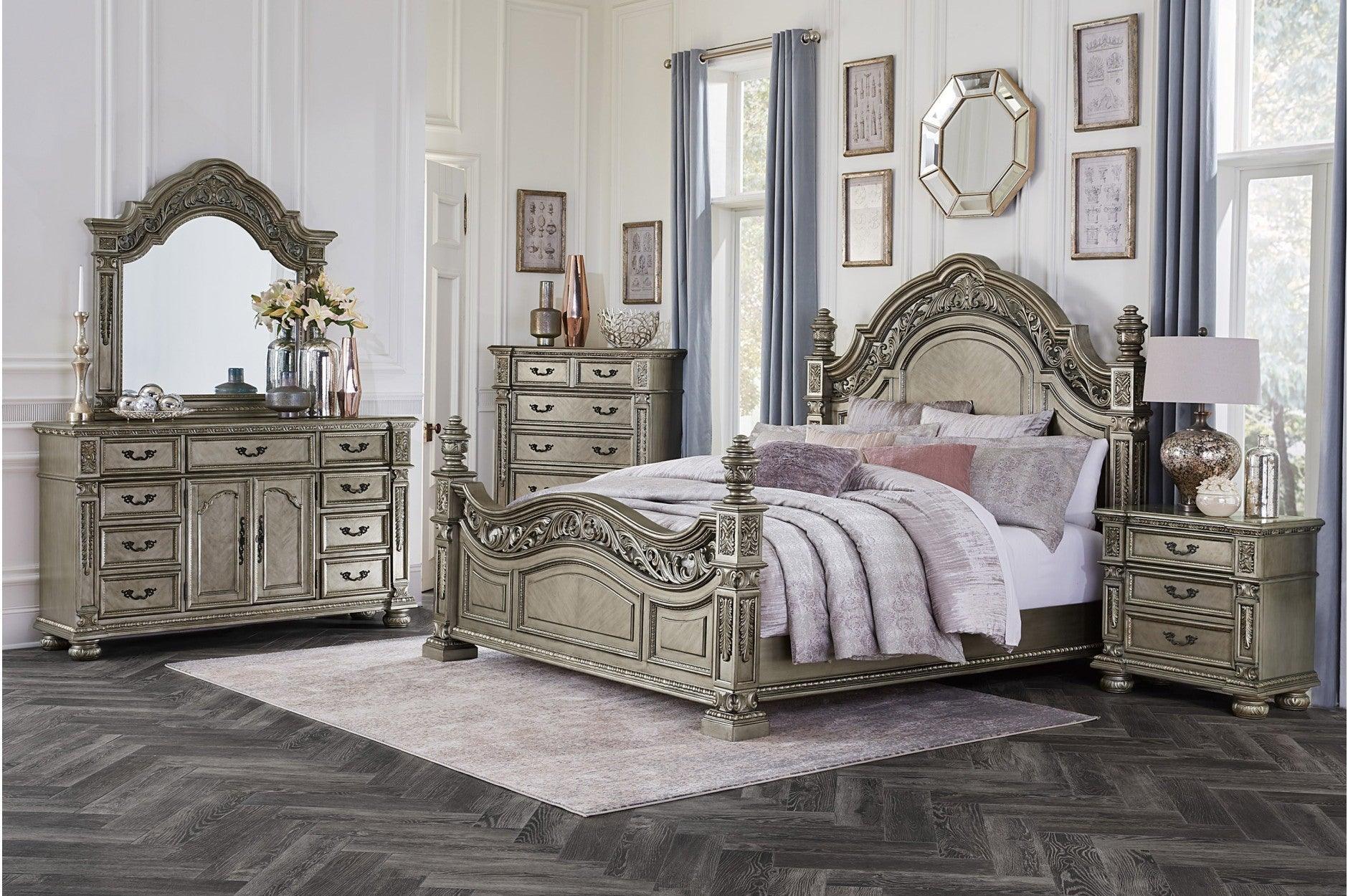 Catalonia Gold Panel Bedroom Set - Image 1
