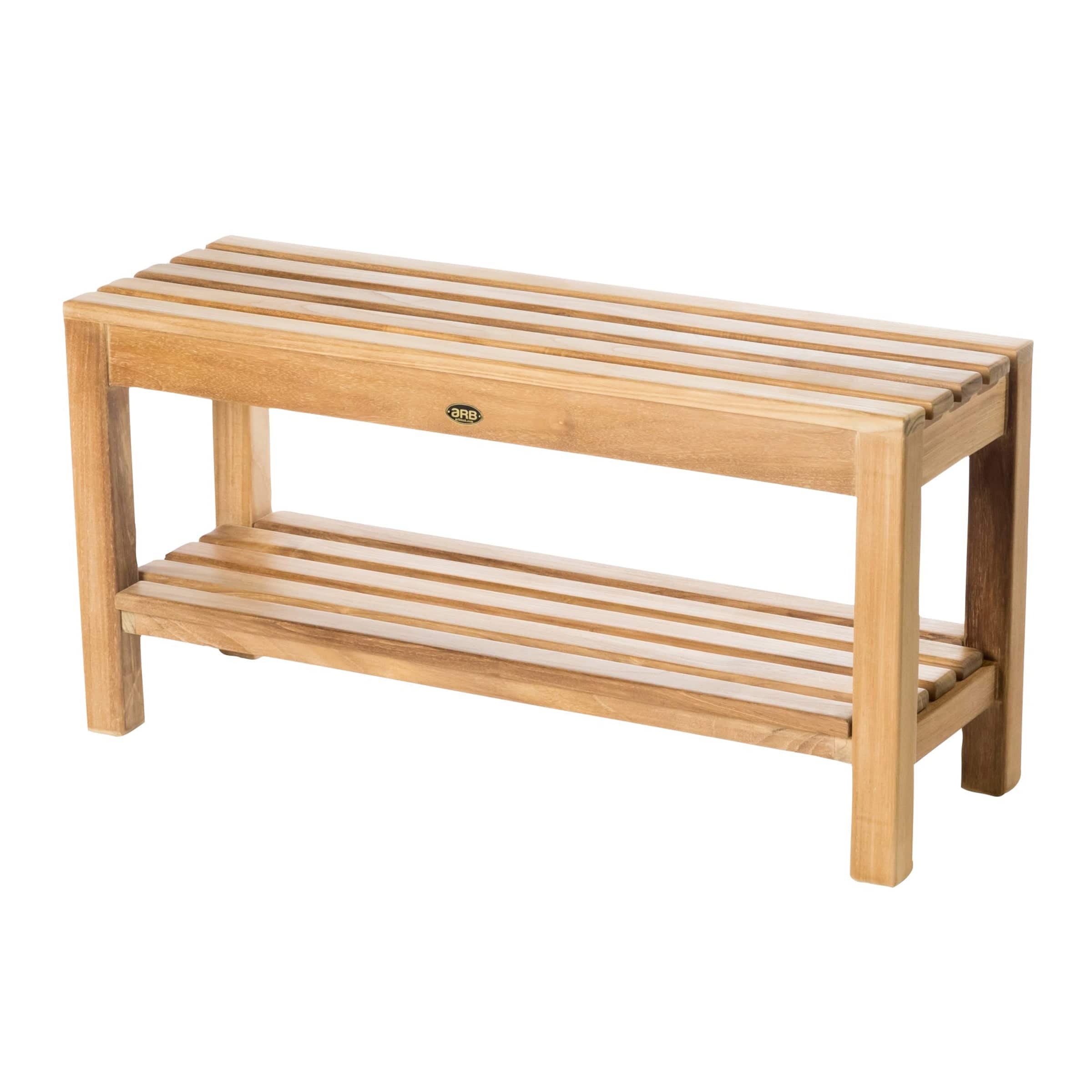 Coach Shower Bench 36" (90 cm) with Shelf - Image 1