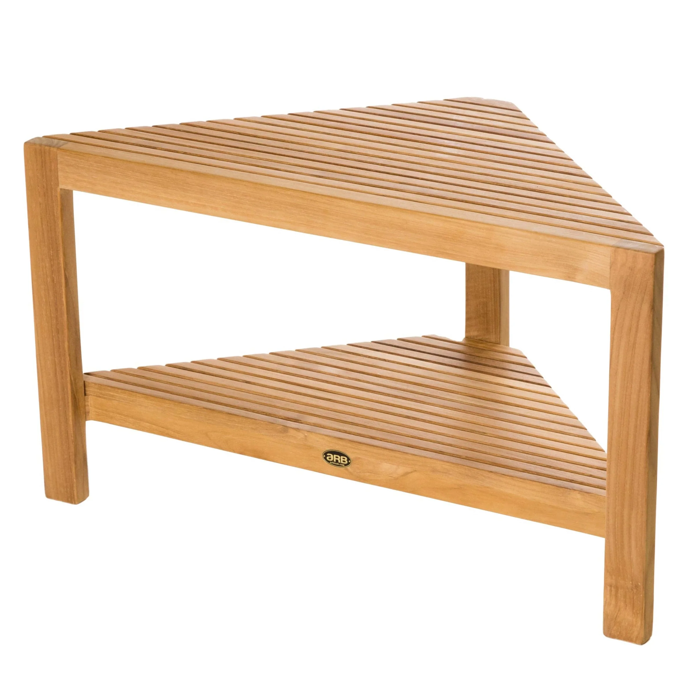 Fiji Corner Shower Bench 31" (80 cm) with Shelf - Image 1