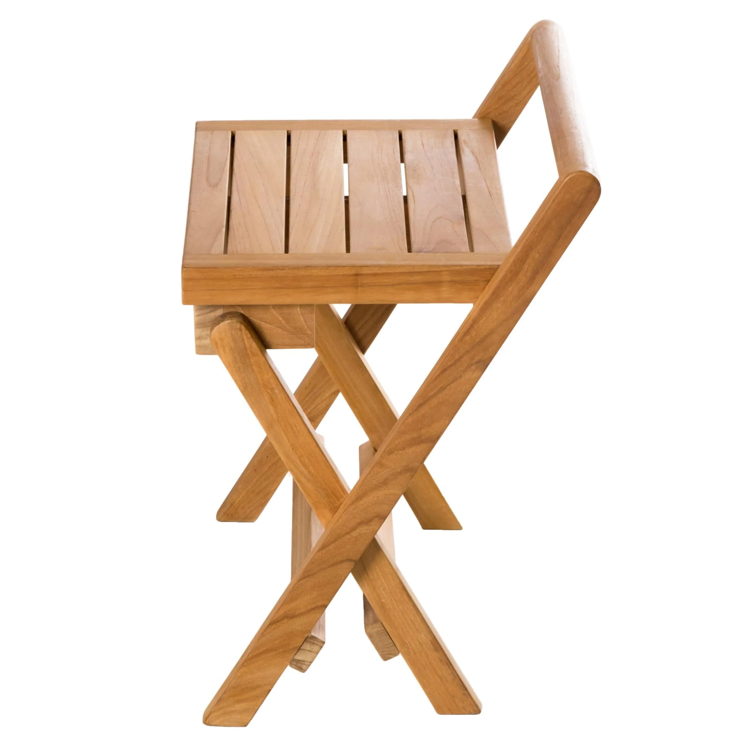 Folding Shower Bench 16" (40 cm) with Handle - Image 2