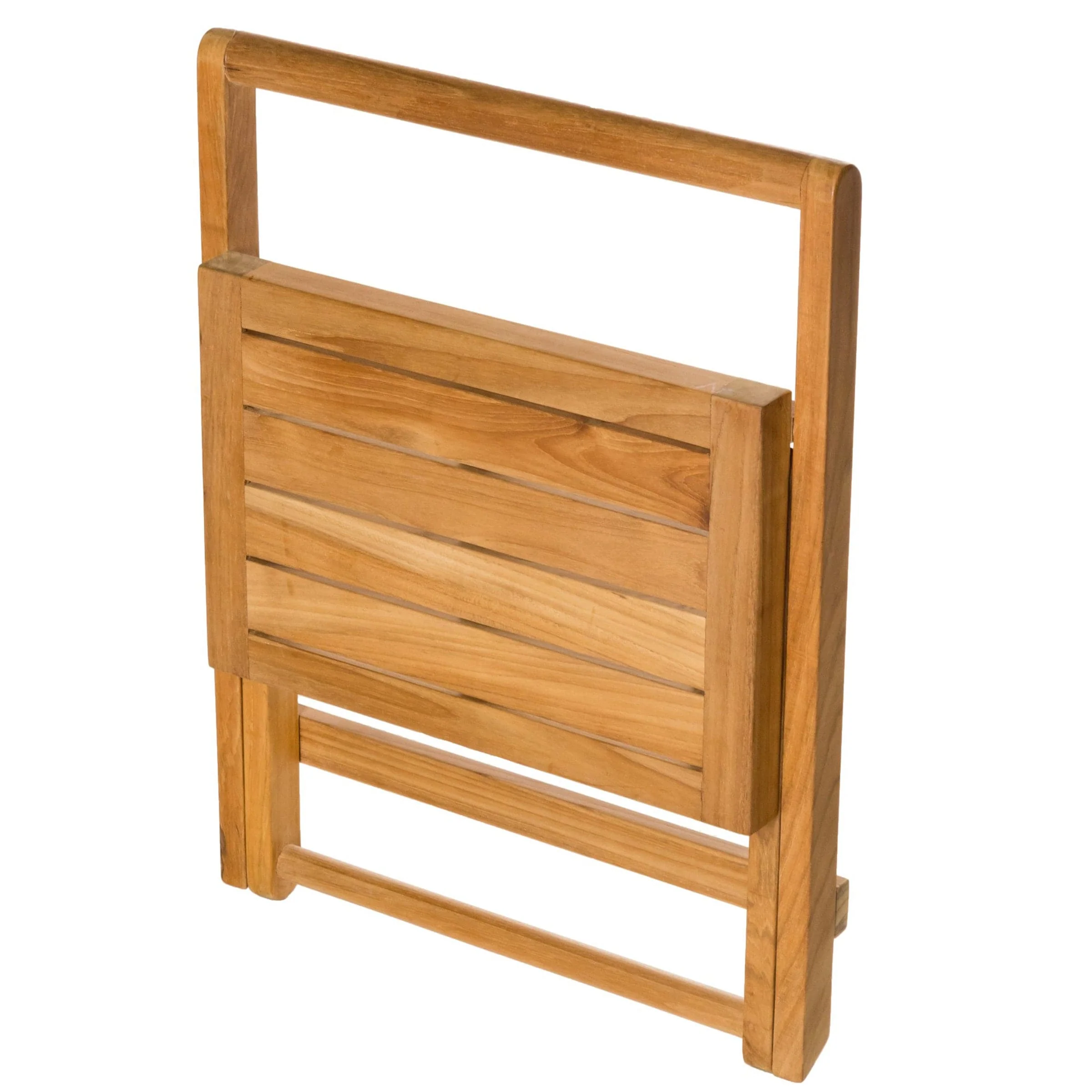 Folding Shower Bench 16" (40 cm) with Handle - Image 3