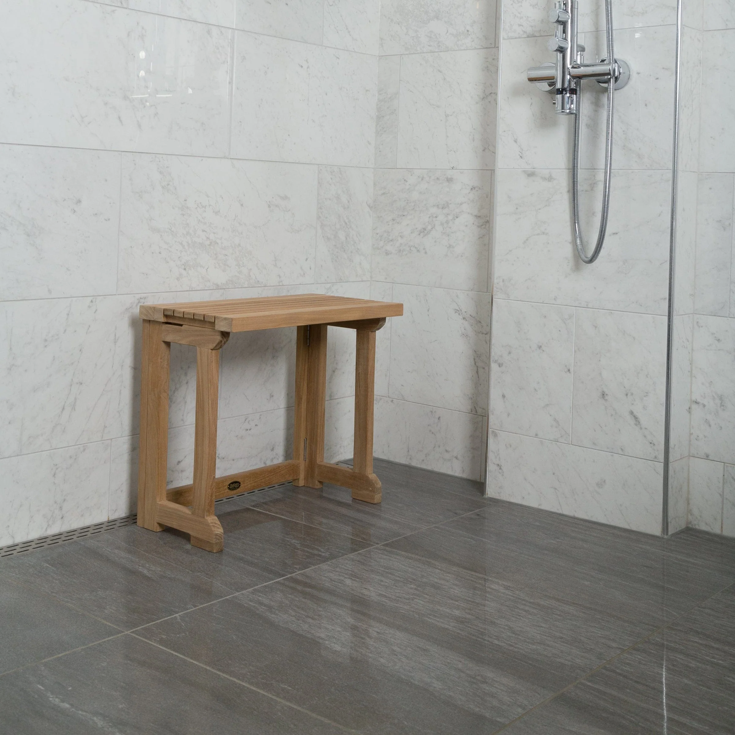 Folding Shower Bench with Gate Leg 20" (51 cm) - Image 3