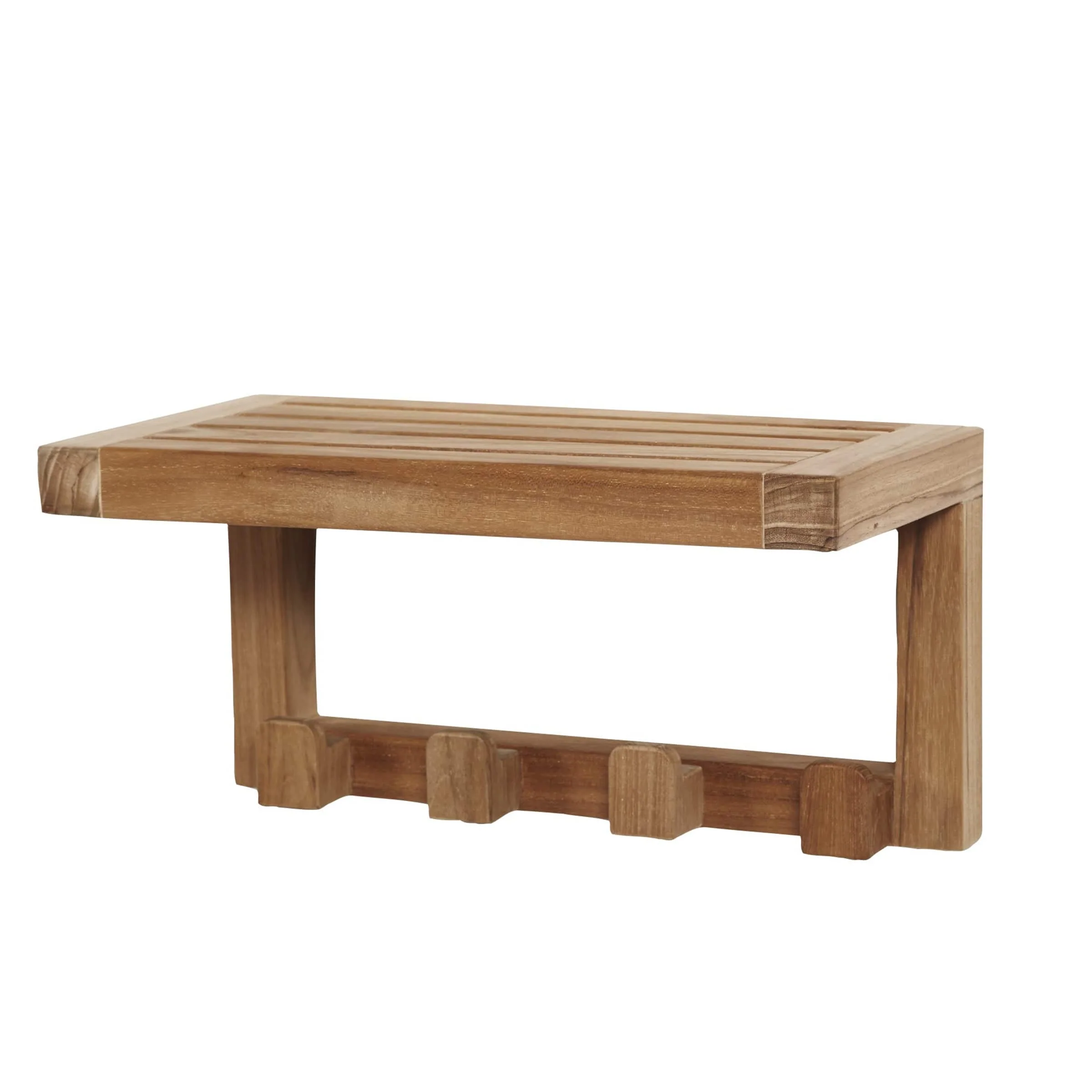 Wall Shelf with 4 Hooks - Image 1