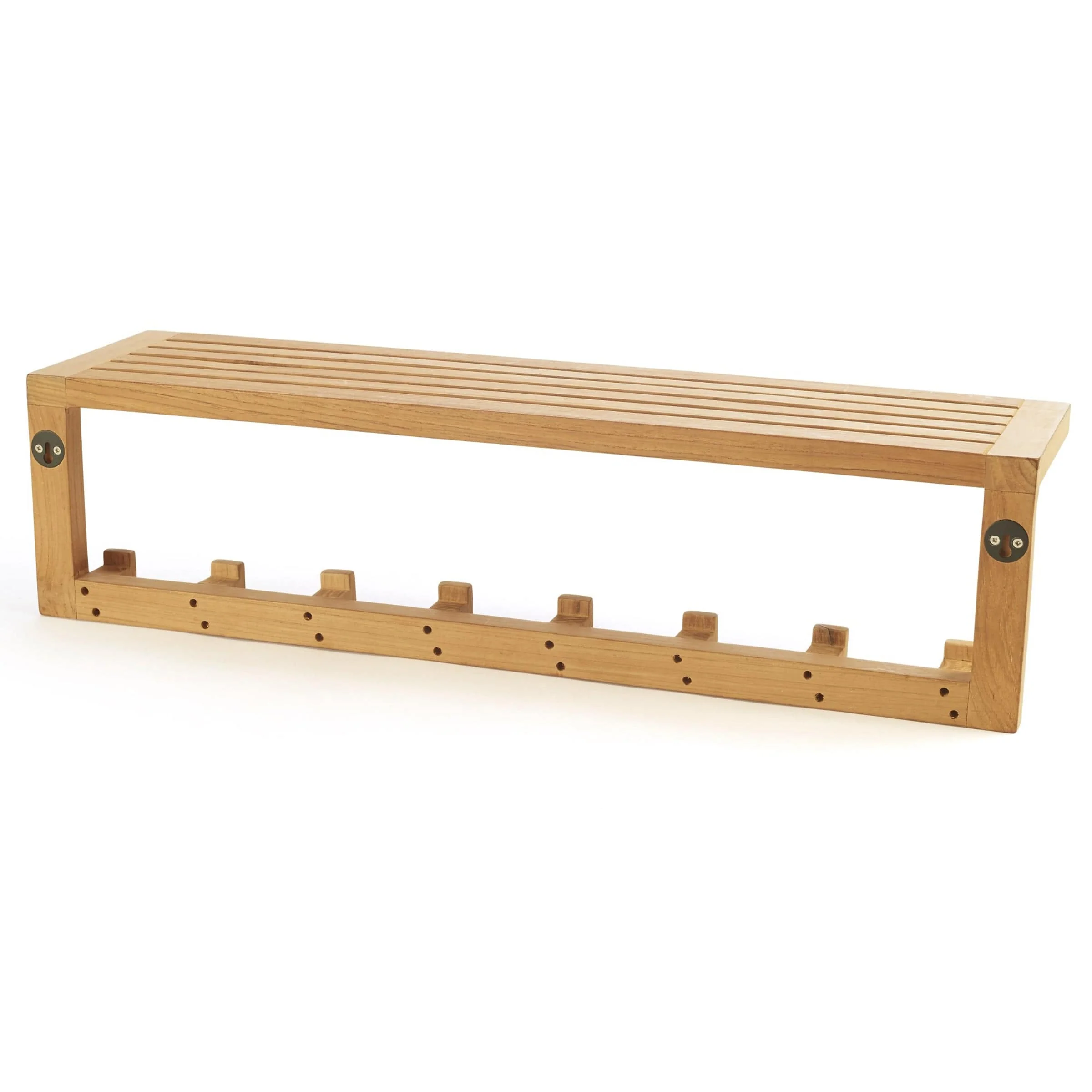 Wall Shelf with 8 Hooks - Image 3