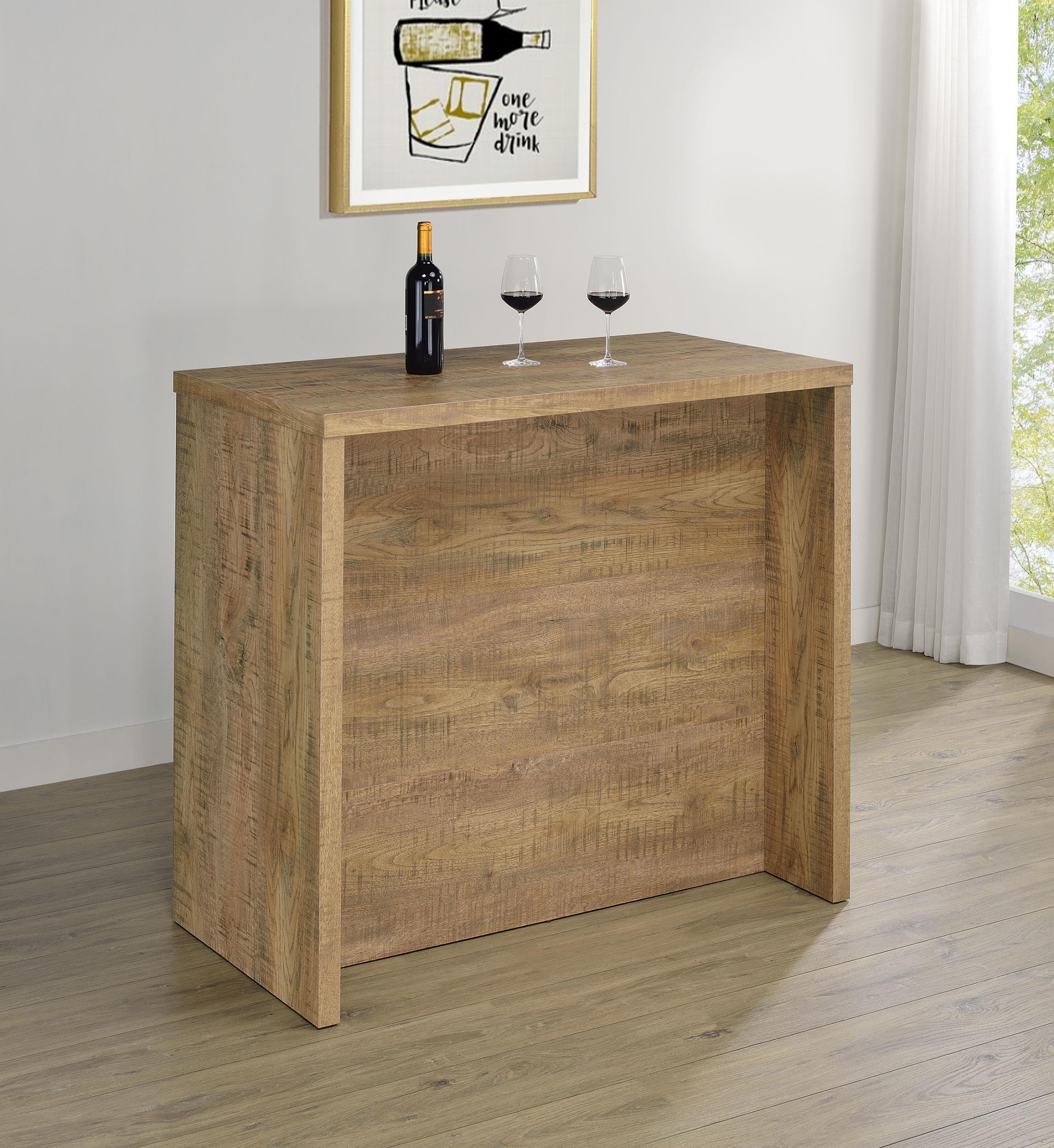 Topanga Engineered Wood Freestanding Home Bar Mango - Image 2