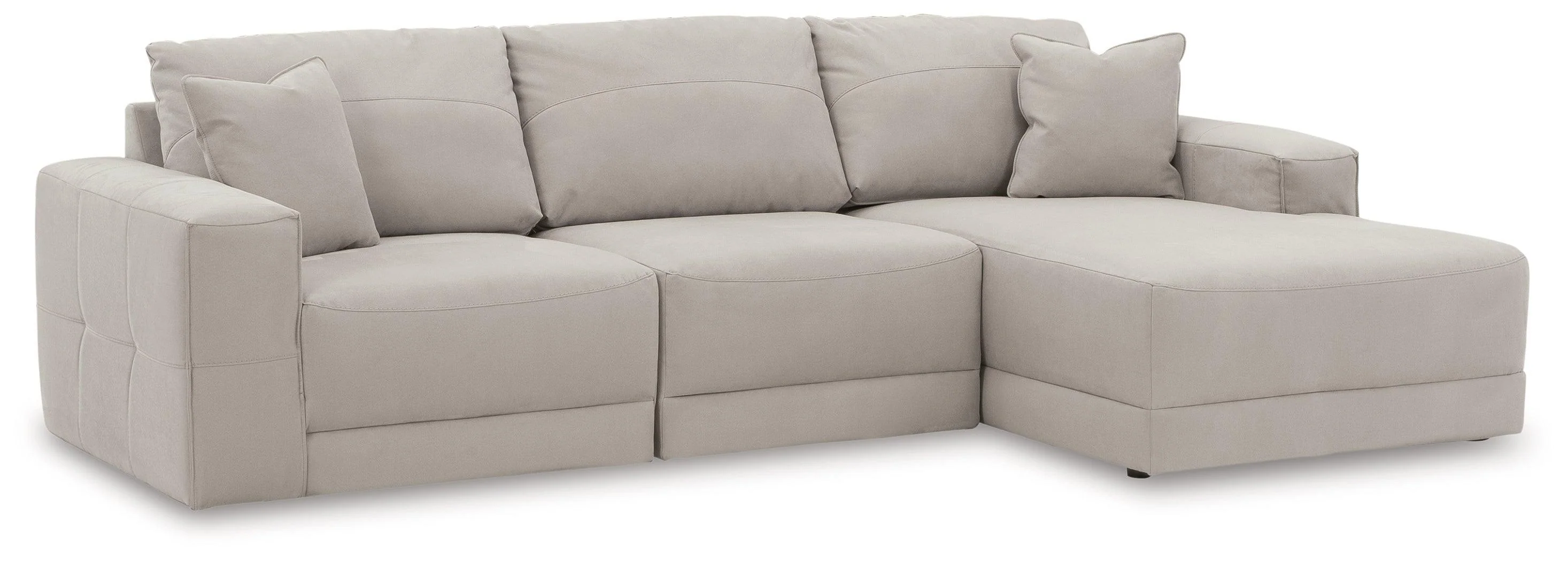 Next-Gen Gaucho Gray 3-Piece Sectional Sofa With Chaise - Image 2
