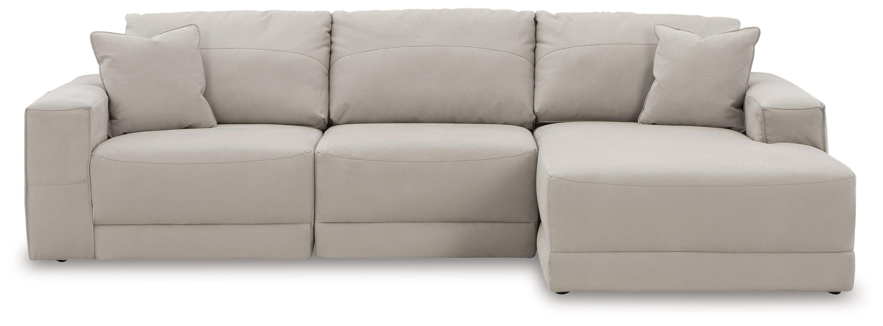 Next-Gen Gaucho Gray 3-Piece Sectional Sofa With Chaise - Image 3