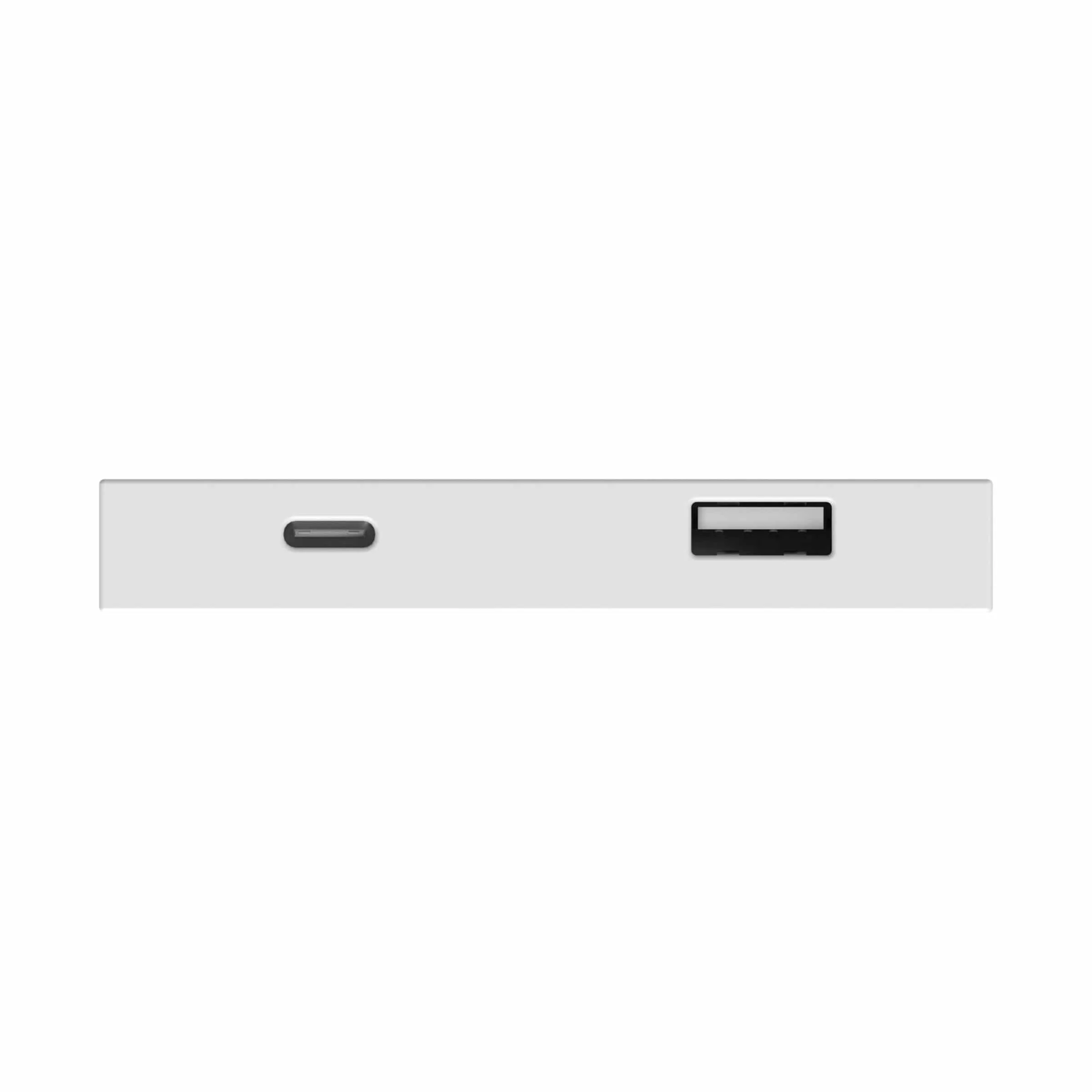 5V Rectangular Recessed or Surface Mount USB Charger White