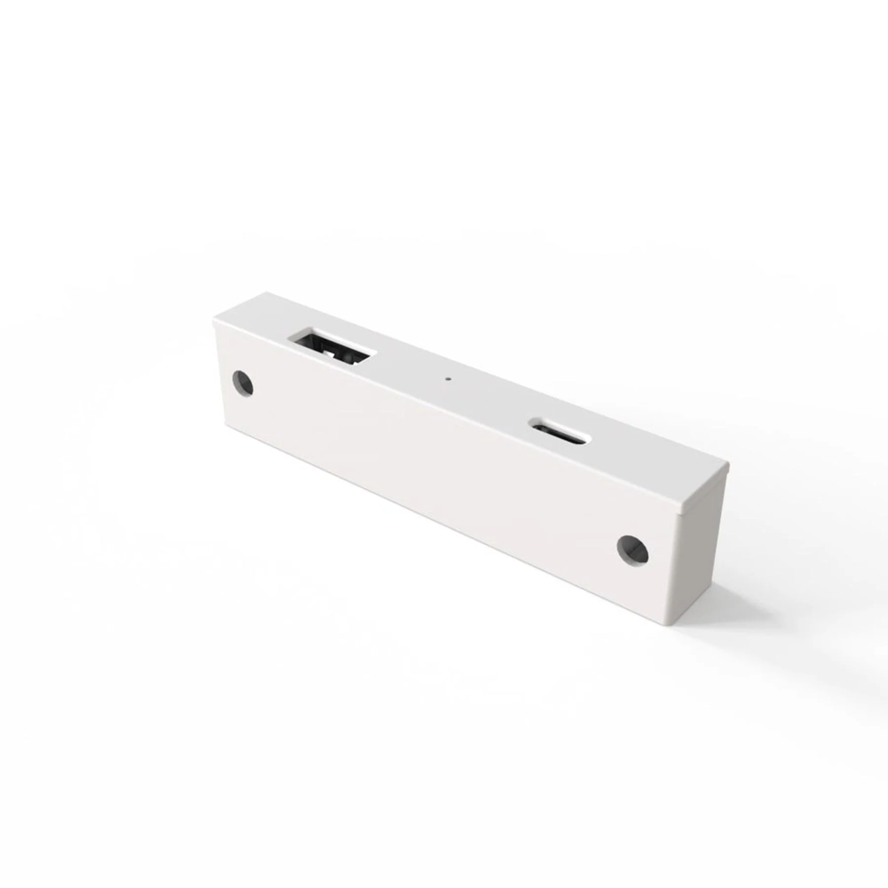 5V Rectangular Recessed or Surface Mount USB Charger White - Image 2