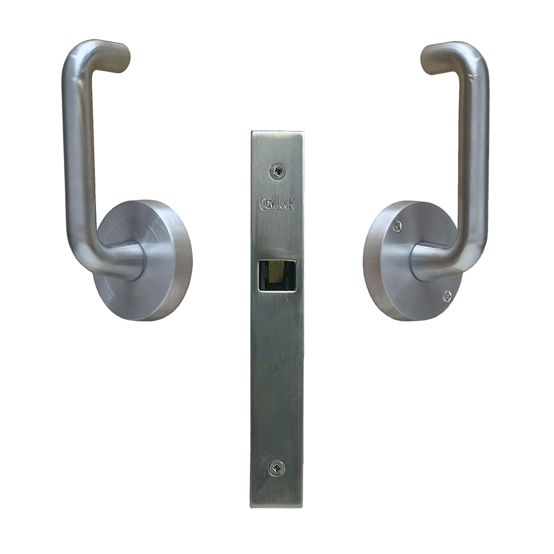 Cavity Sliders CL100 Pocket Door Lever – Satin Chrome – Fits 1-3/8″ Thick Door