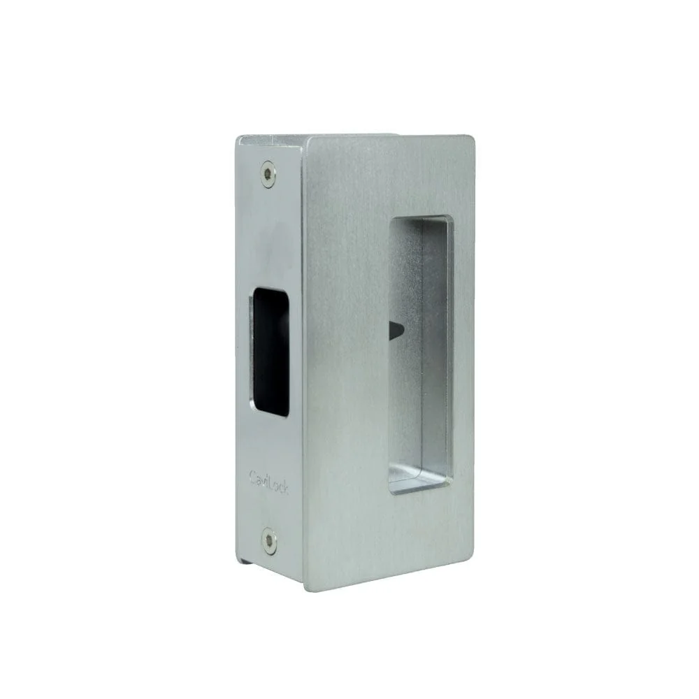 Cavity Sliders CL200 Privacy Pocket Door Handle - Satin Chrome - Fits 1-3/8" Door - Image 1