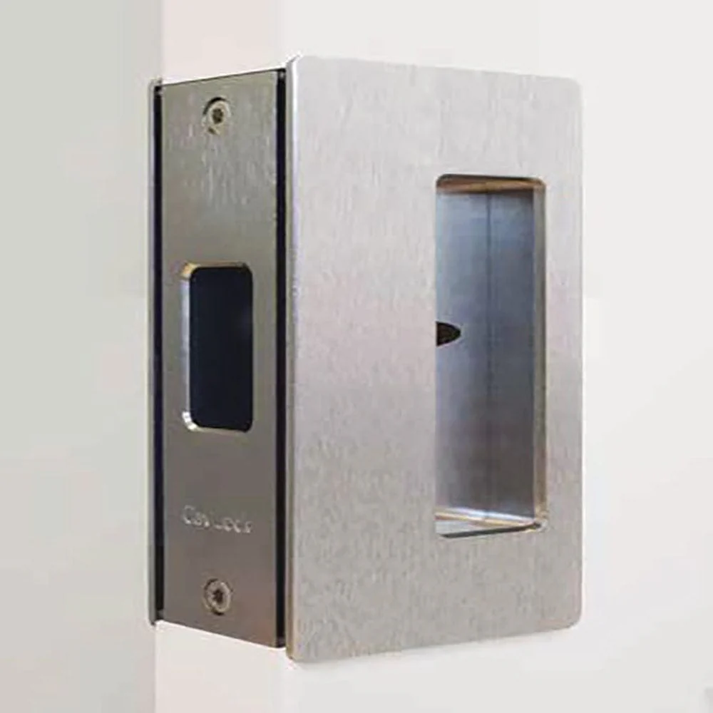 Cavity Sliders CL200 Privacy Pocket Door Handle - Satin Chrome - Fits 1-3/8" Door - Image 3