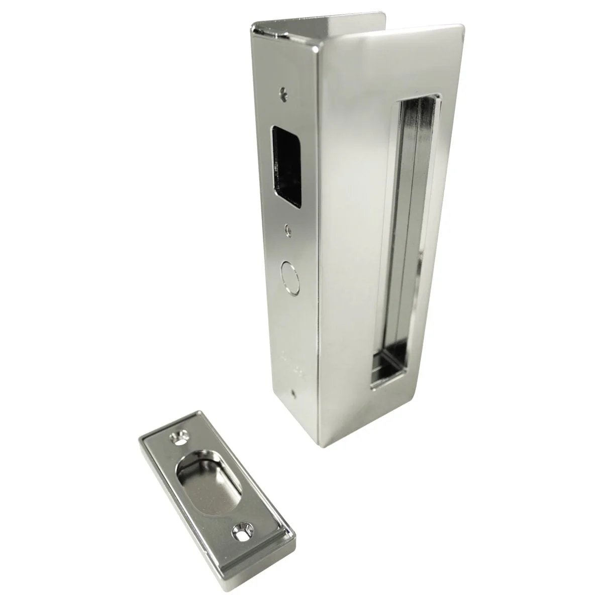 Cavity Sliders CL400 Magnetic Pocket Door Handle for 1-3/4″ Door Bright Chrome