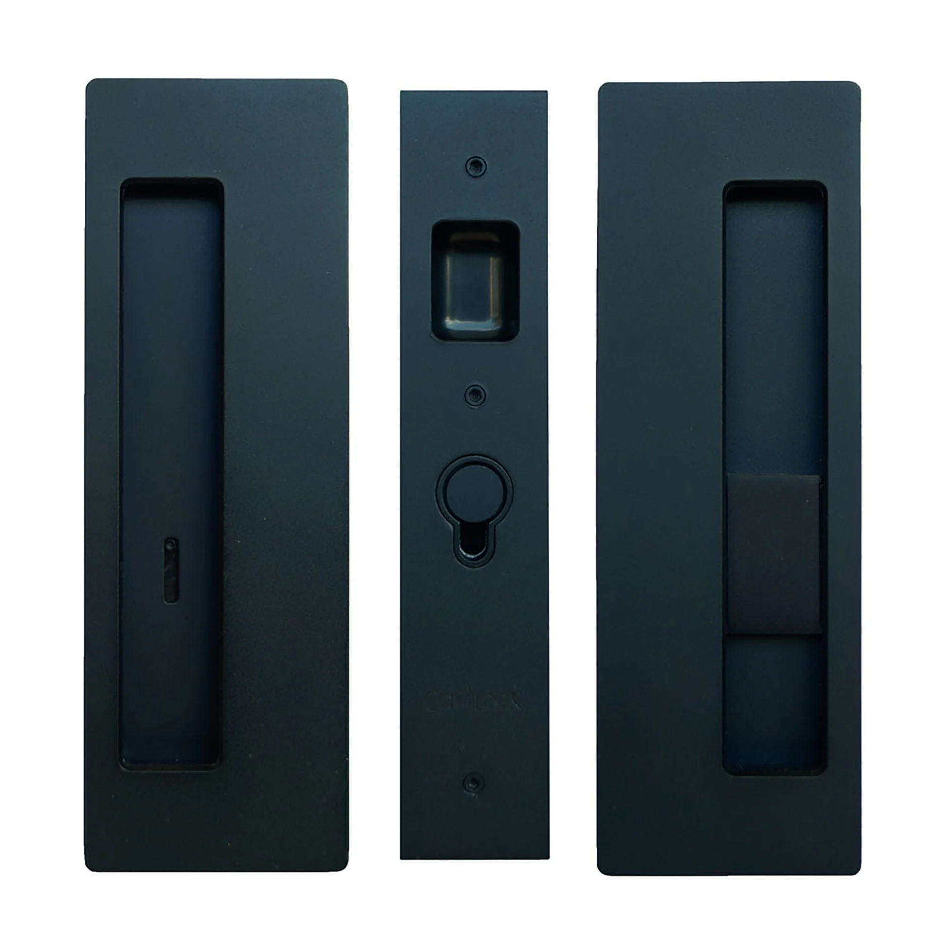 Cavity Sliders CL400 Magnetic Handle Matte Black Snib Right Hand for 1-3/4″ Wide Door