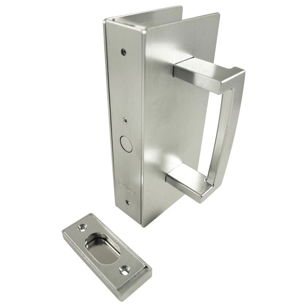 Cavity Sliders CL400 ADA Magnetic Pocket Door Handle – Satin Chrome – Fits 1-3/8″ Door