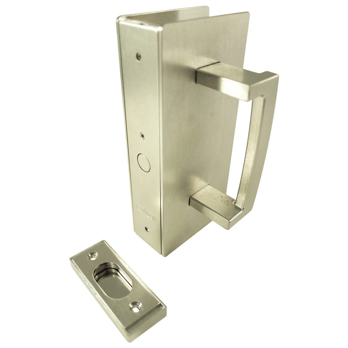 Cavity Sliders CL400 ADA Magnetic Latch Pocket Door Handle – Satin Nickel – Fits 1-3/8″ Door