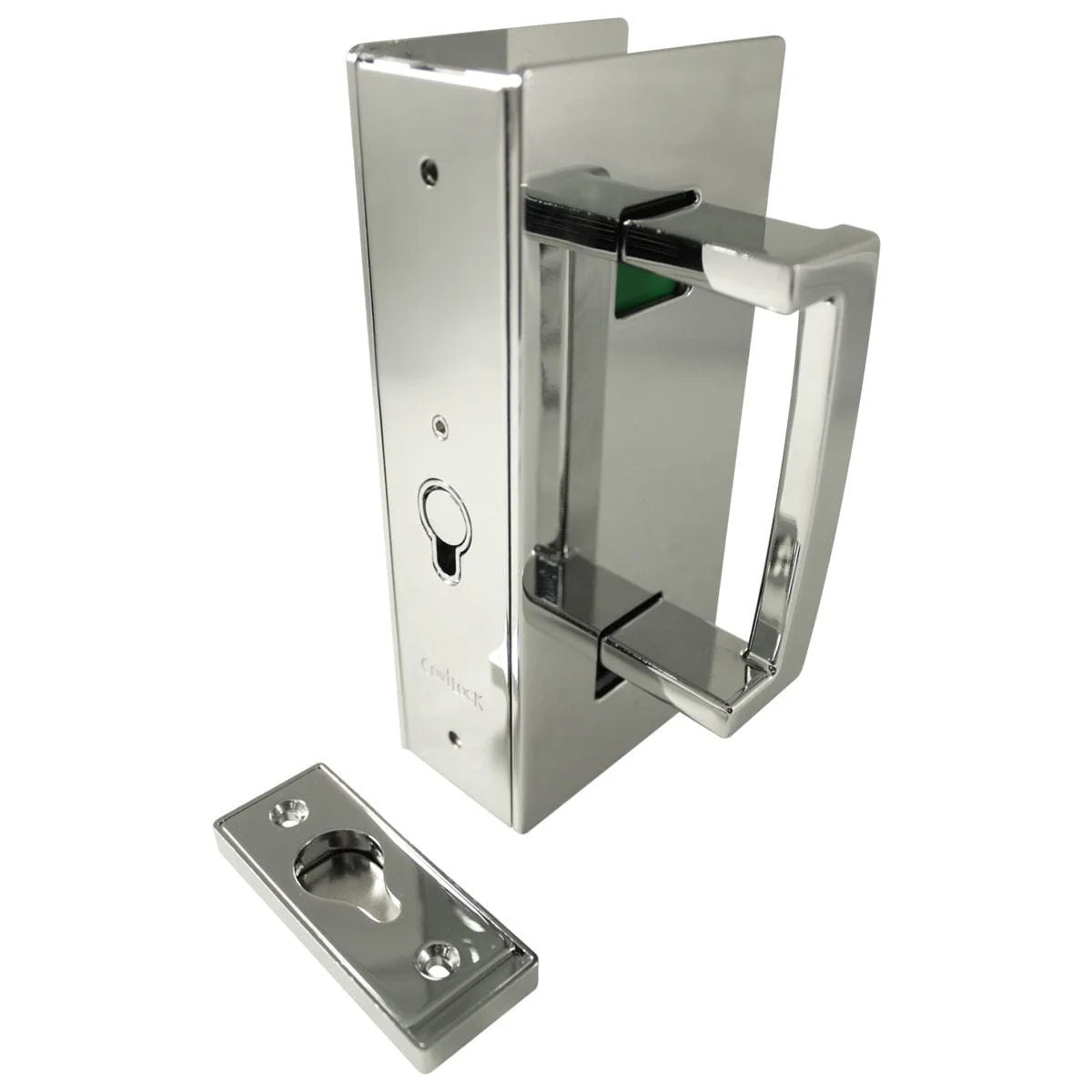 Cavity Sliders CL400 ADA Magnetic Pocket Door Handle for 1-3/4″ Door Bright Chrome RH Snib