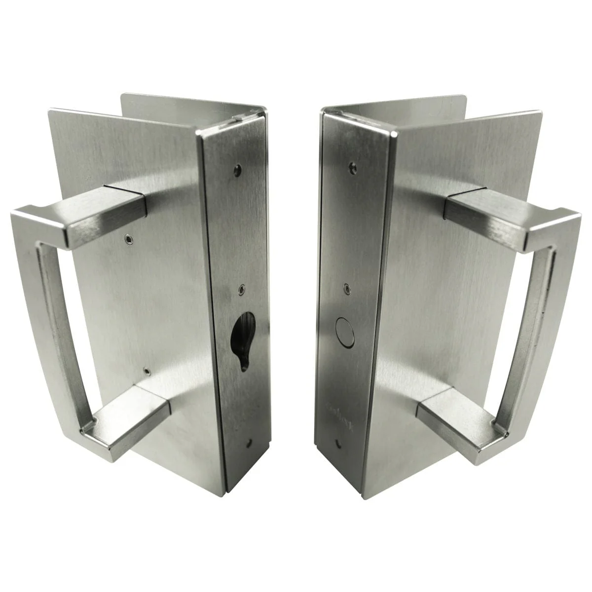 Cavity Sliders CL400 ADA Magnetic Bi-Parting  Pocket Door Handle for 1-3/4″ Door Satin Chrome Magnetic Latching