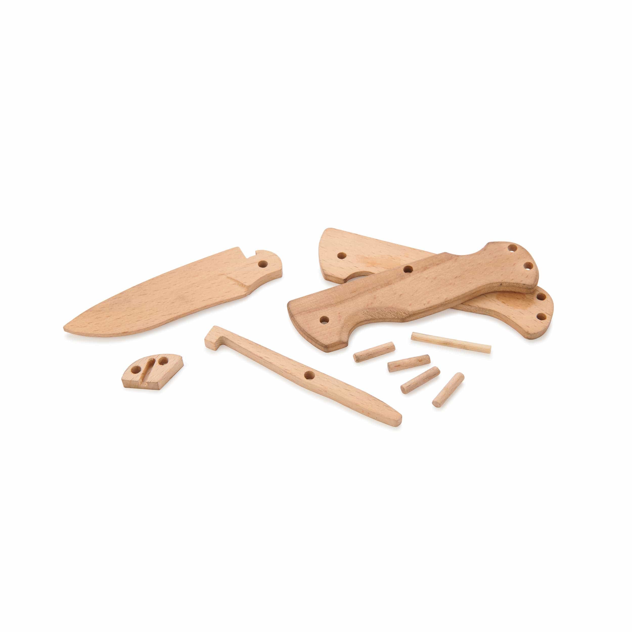 Arlo Wooden Lock Back Folding Pocket Knife – 6-7/8″ – Unfinished Kit