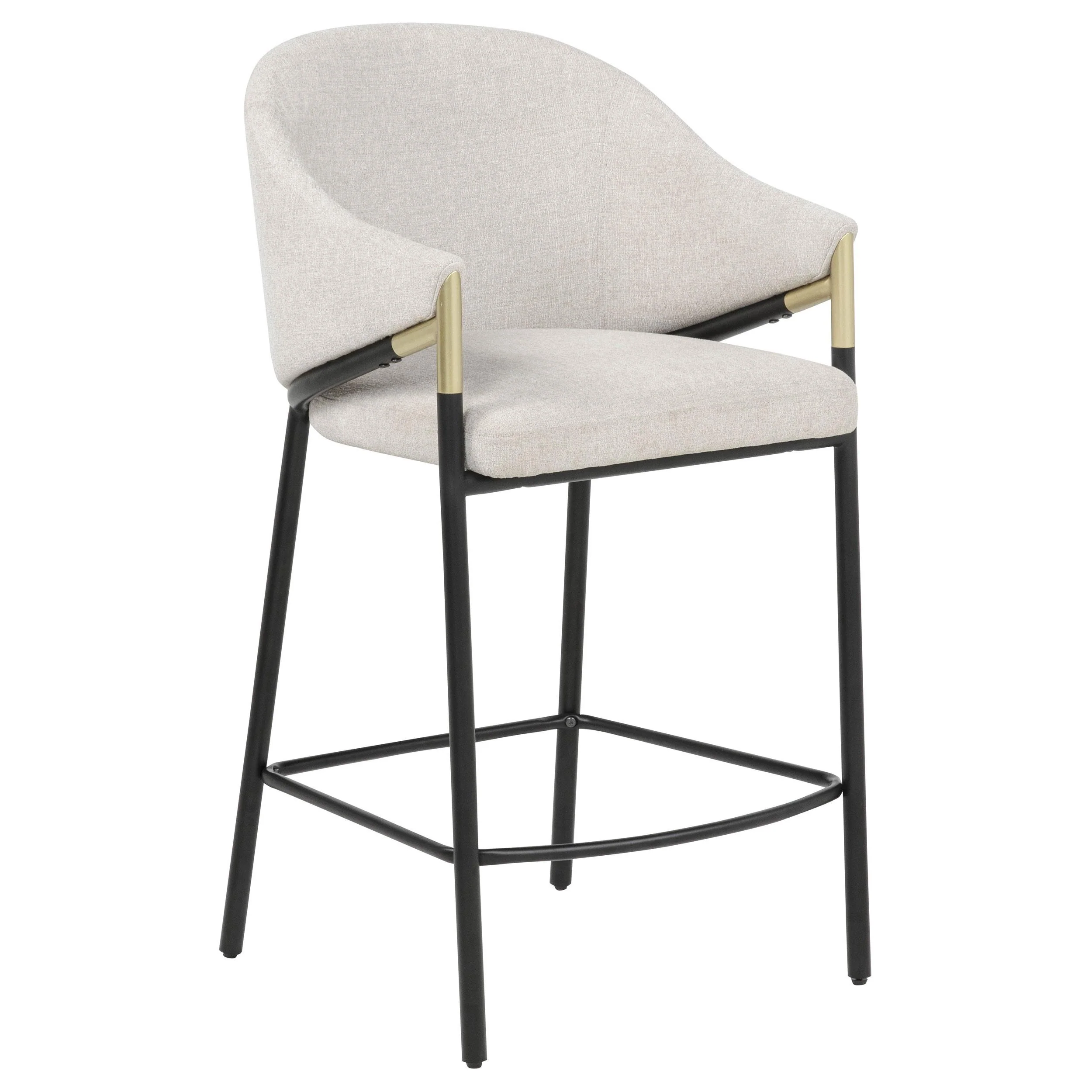 Chadwick Fabric Upholstered Counter Height Chair Beige (Set of 2) - Image 2