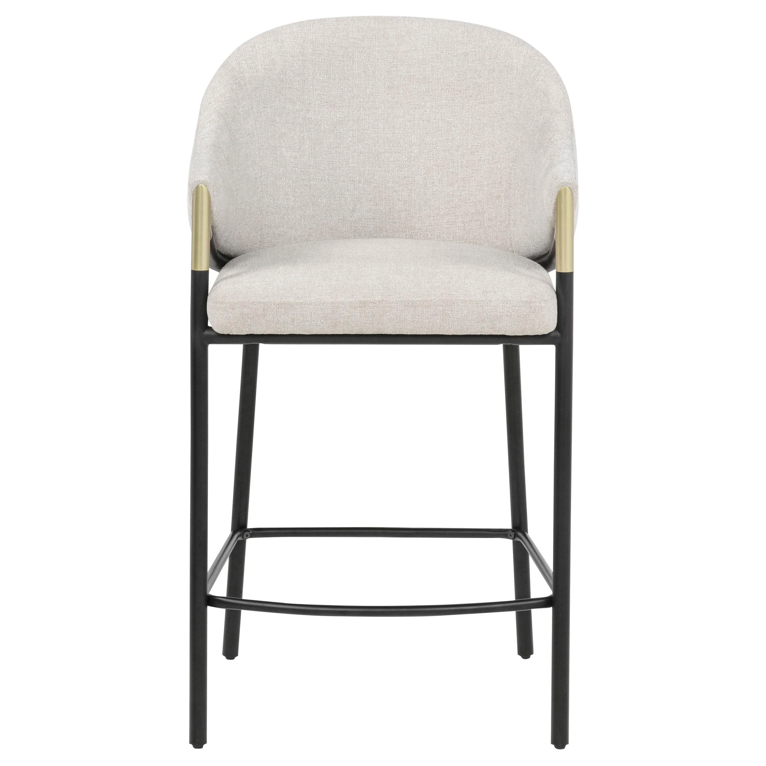 Chadwick Fabric Upholstered Counter Height Chair Beige (Set of 2) - Image 3