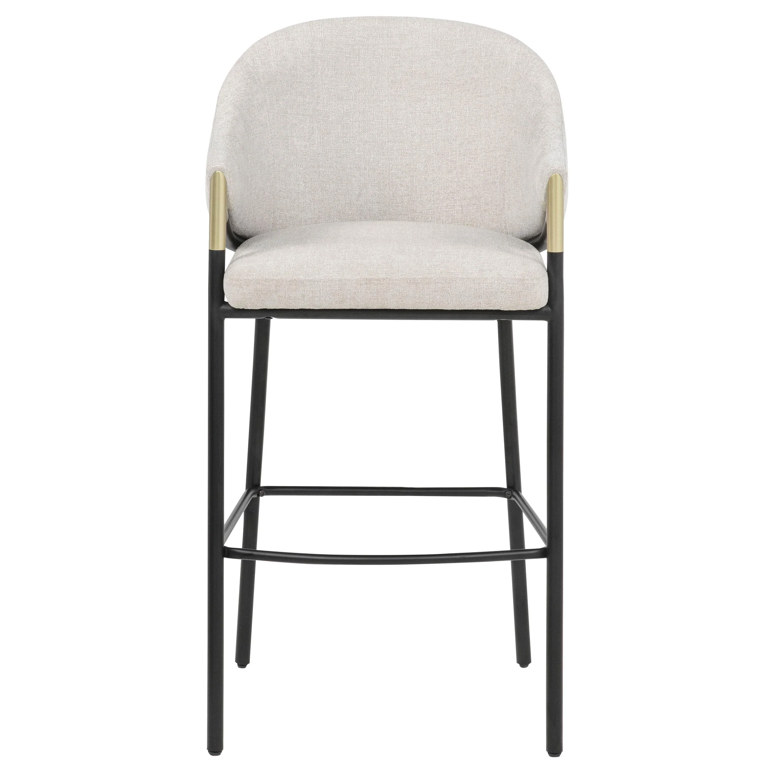 Chadwick Fabric Upholstered Bar Chair Beige (Set of 2) - Image 3