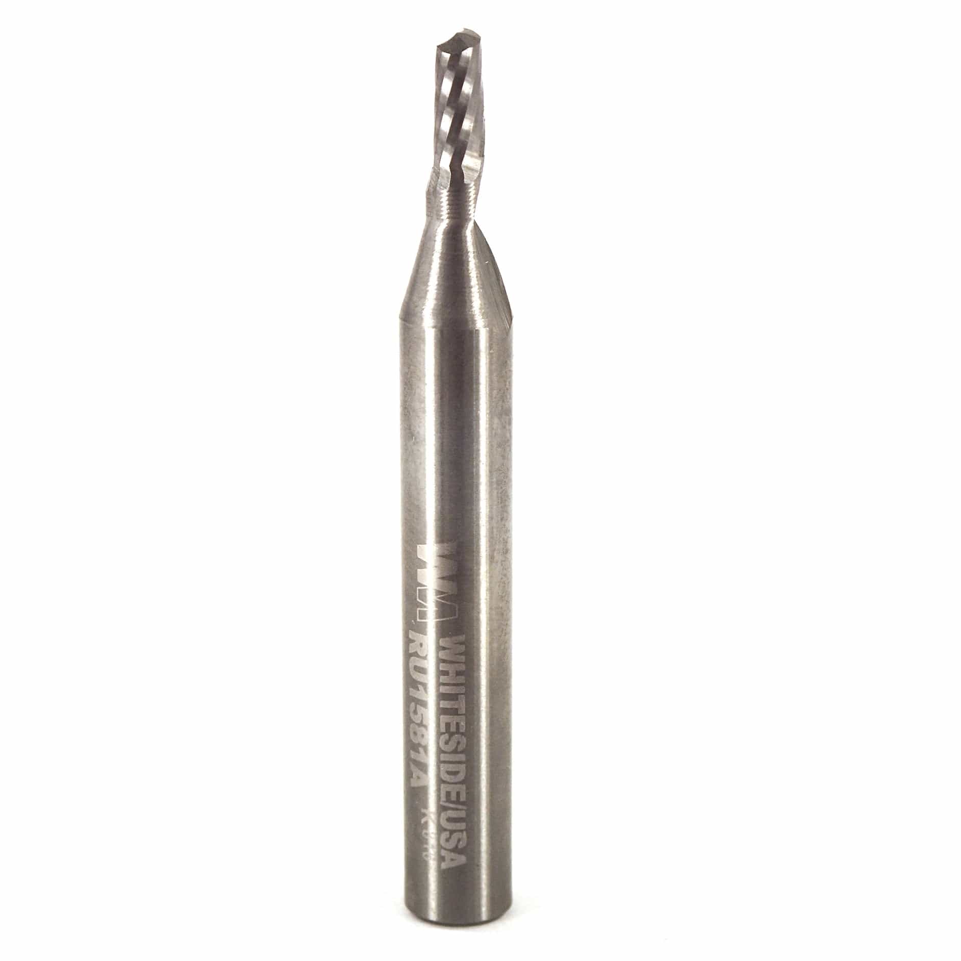 Single O-Flute Upcut Spiral Router Bit - 1/4" SH - Image 1