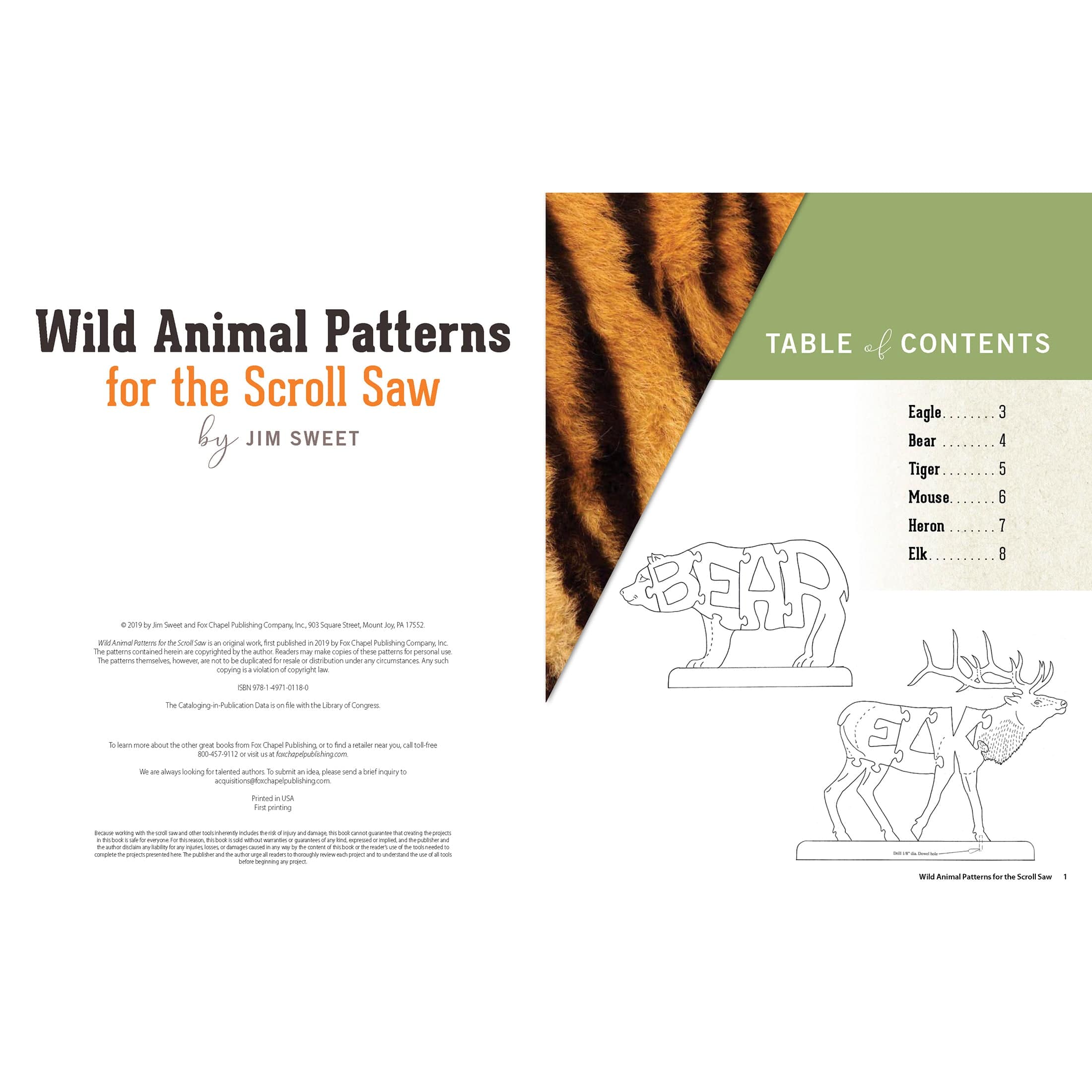 Wild Animal Patterns for Scroll Saw - Image 3