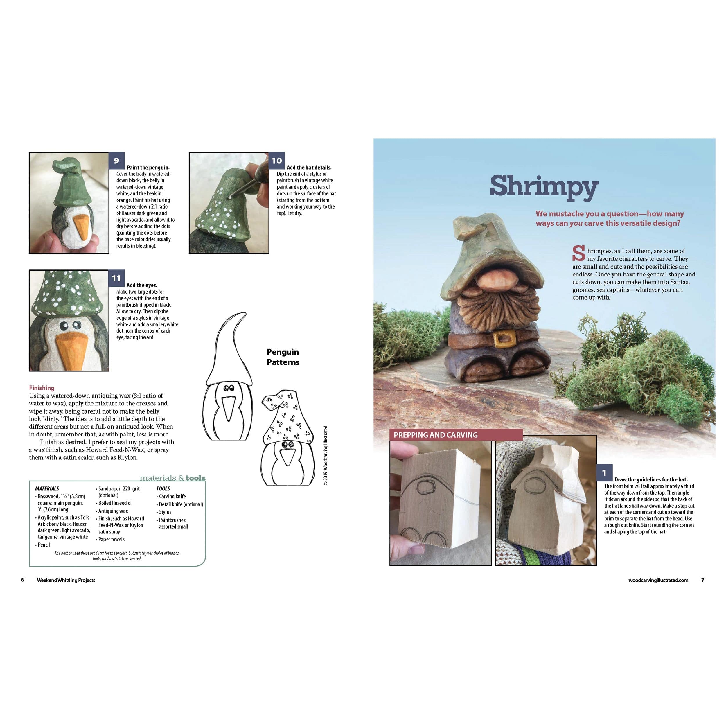 Weekend Whittling Projects - Four Quick & Easy Characters to Carve & Paint - Image 3