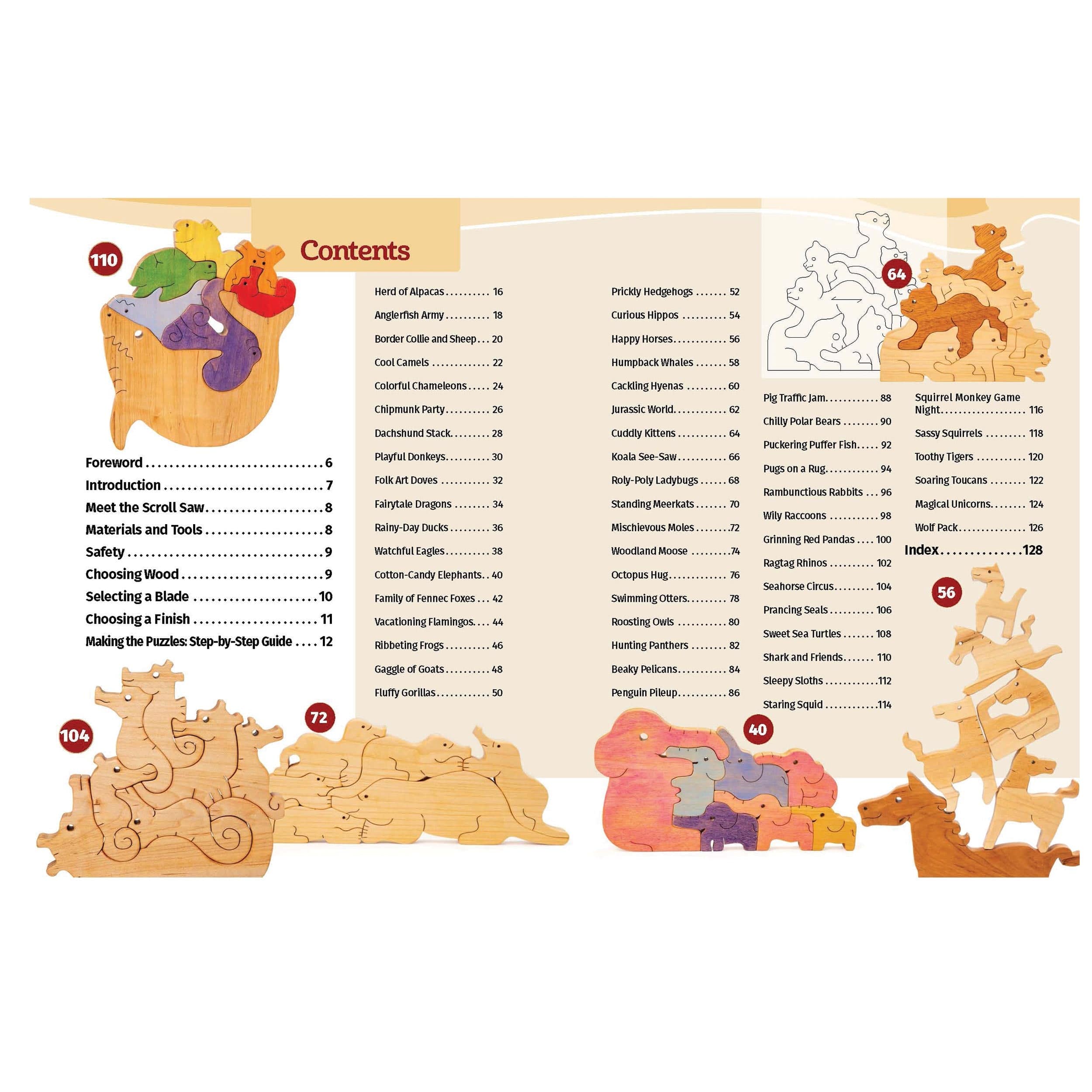 20-Minute Scroll Saw Puzzles: 56 Easy Animal Designs for Beginners - Image 2