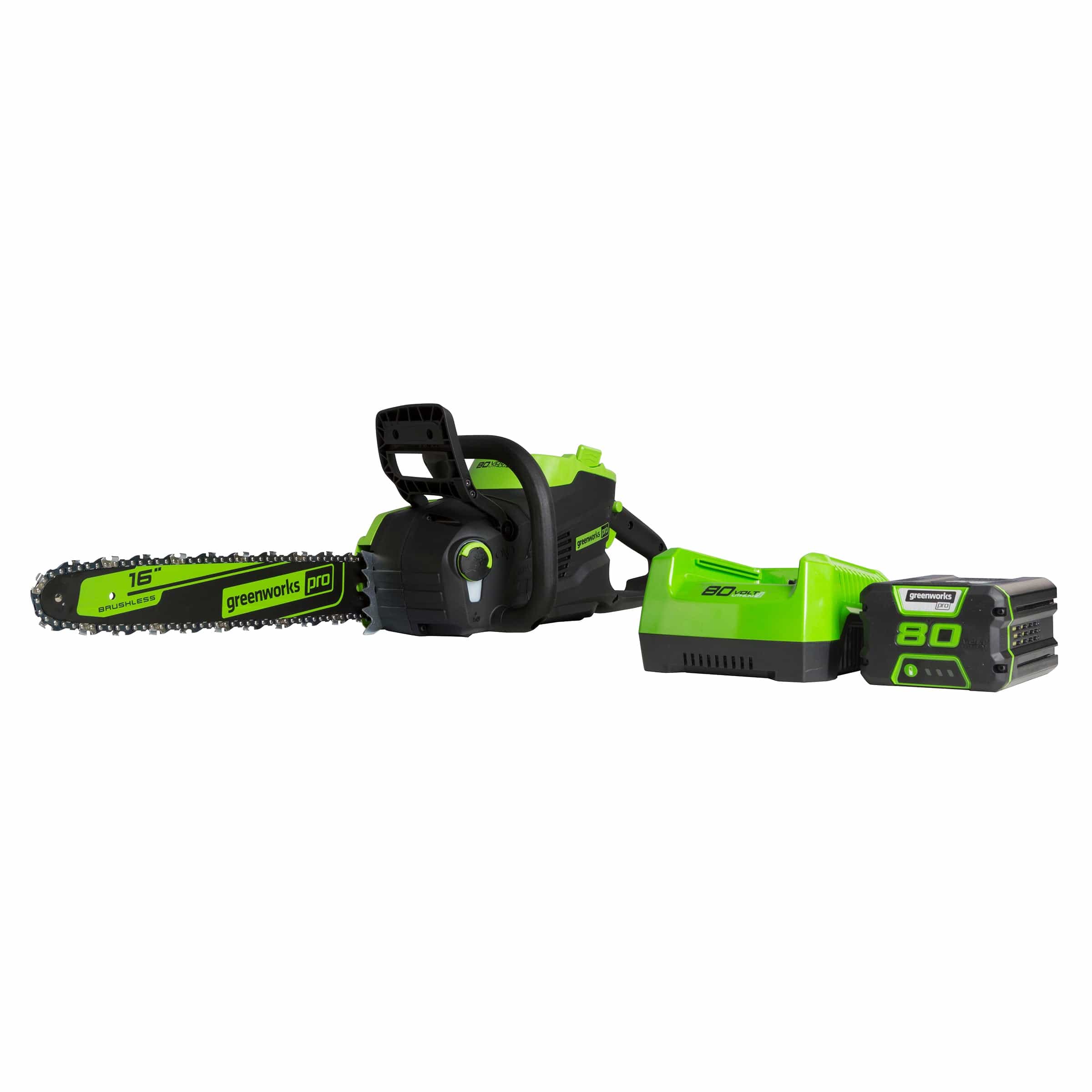 Gen II 16″ Brushless Chainsaw with 2.5Ah Battery and 4A Rapid Charger