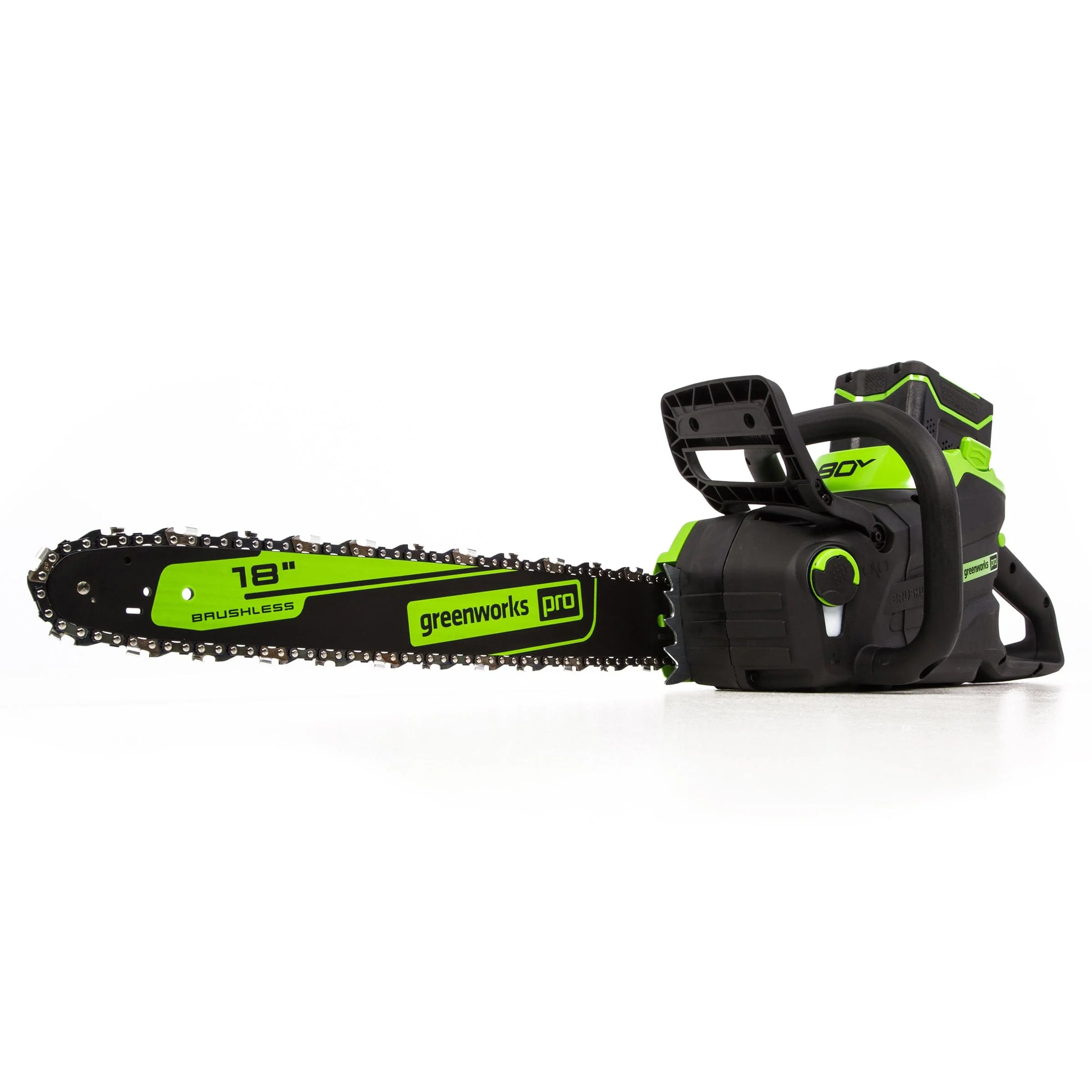 Gen II 18″ Brushless Chainsaw 2.5KW with 4Ah Battery and 4A Rapid Charger