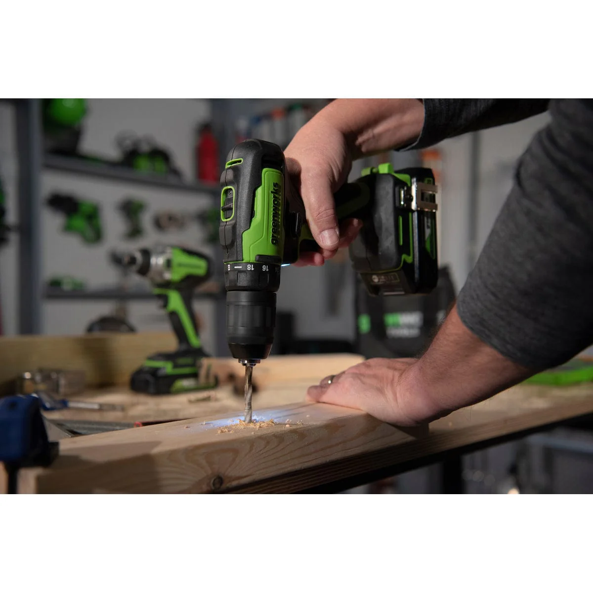GW 24V BL Drill / Impact Driver with Two 2AH Batteries and Charger - Image 2