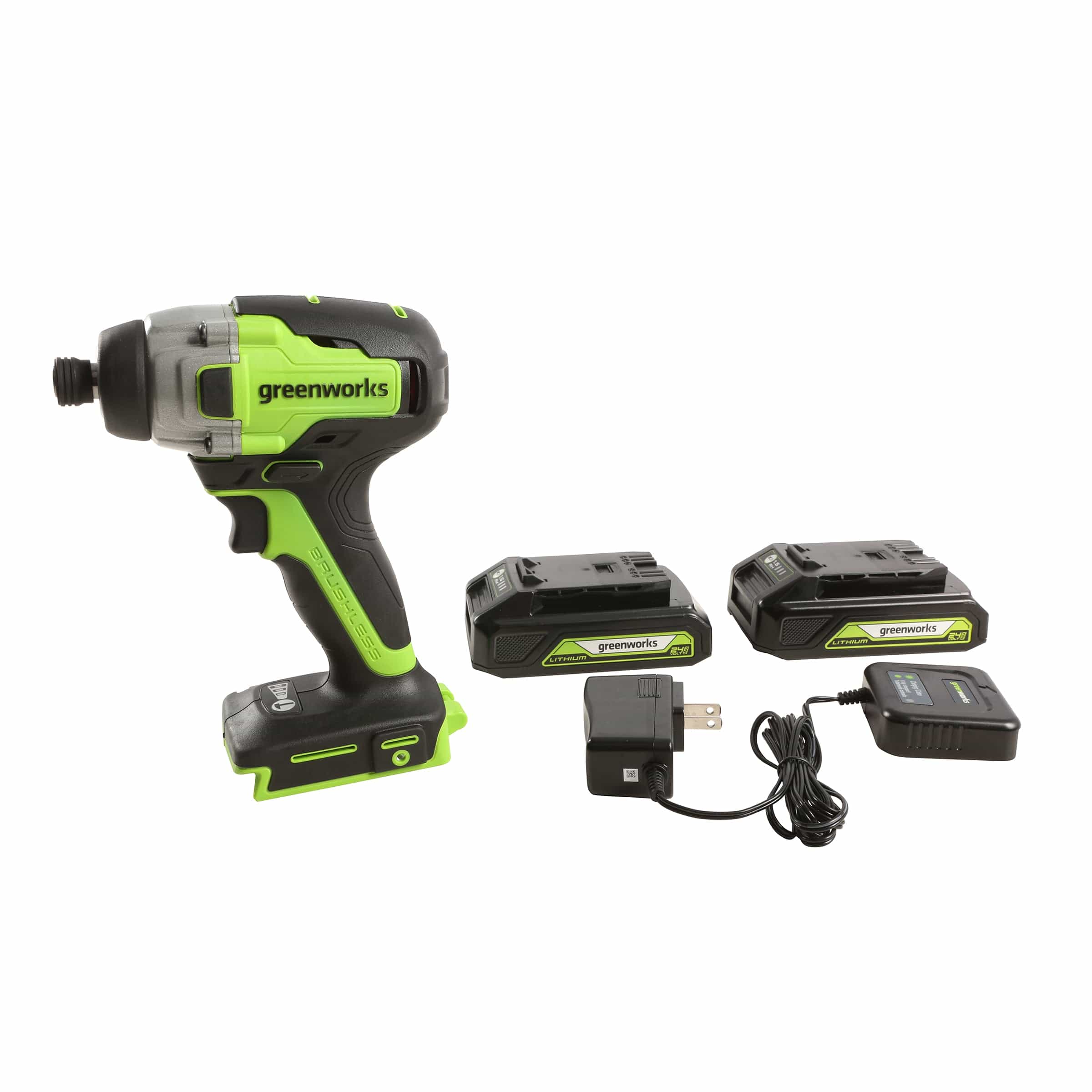 GW 24V BL Impact Kit with Two 2AH Batteries and Charger - Image 1