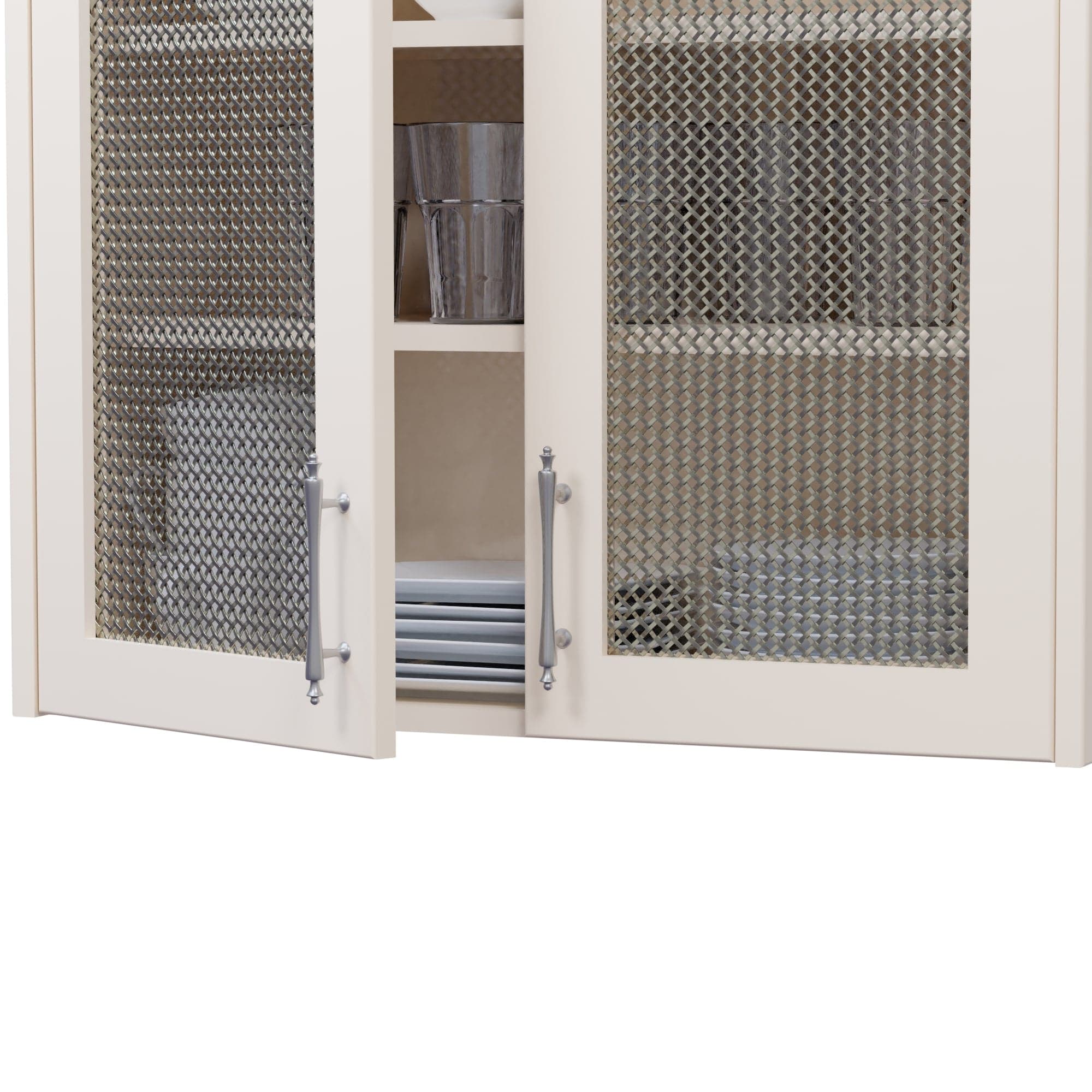 .375'' Single Flat Diamond Decorative Grille - Antique Pewter, 18''W x 48''L Sheet - Image 2