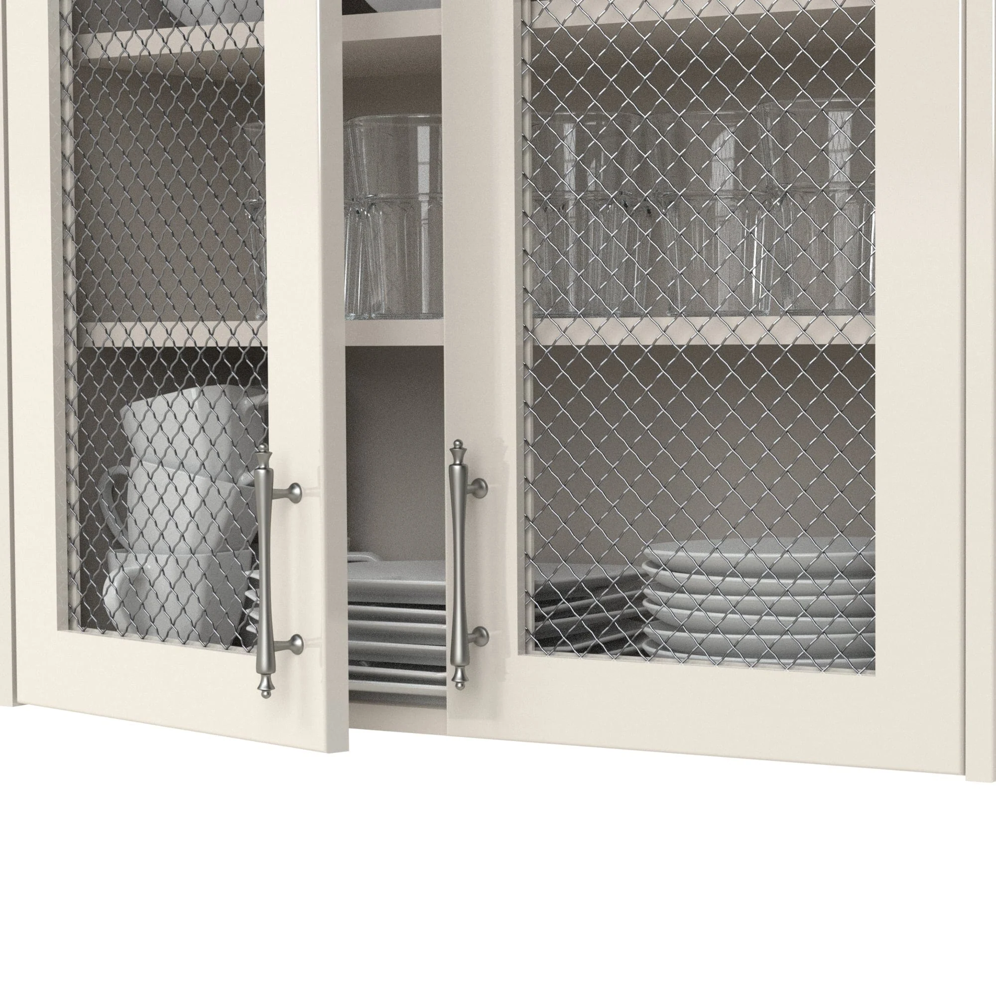 .75" Pressed Single Diamond Decorative Grille - Satin Nickel, 18" W x 48" L Sheet - Image 2